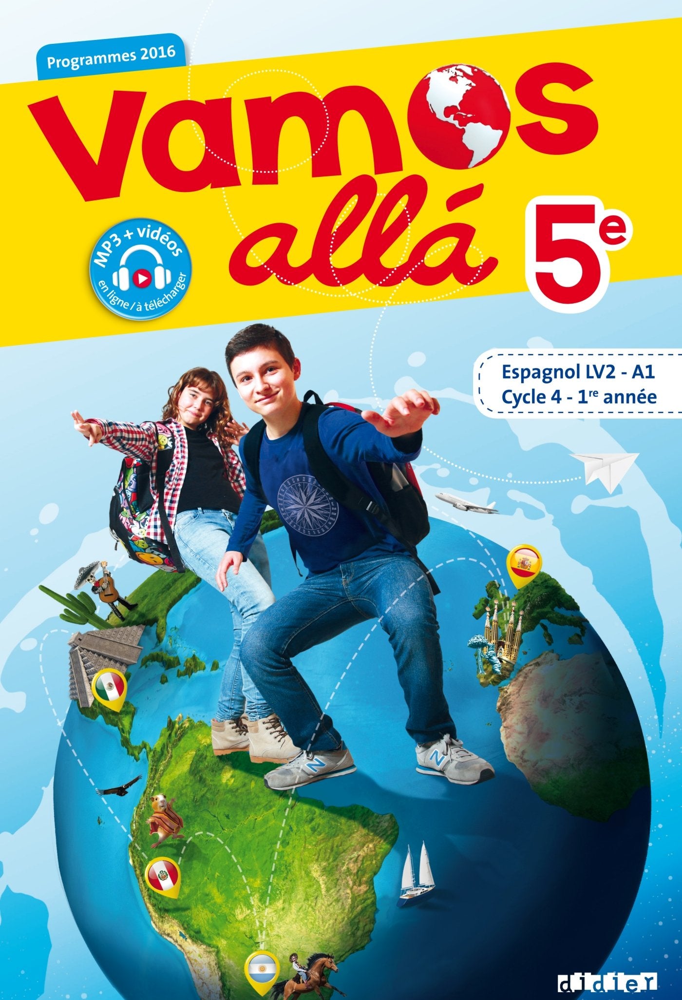 Vamos allá 5e - Cycle 4, 1ere année - Espagnol LV2 (A1) - Manuel de l'élève 9782278083312