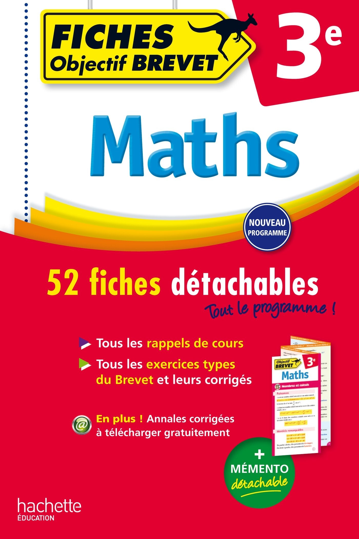 Maths 3e: 52 fiches détachables 9782012707771