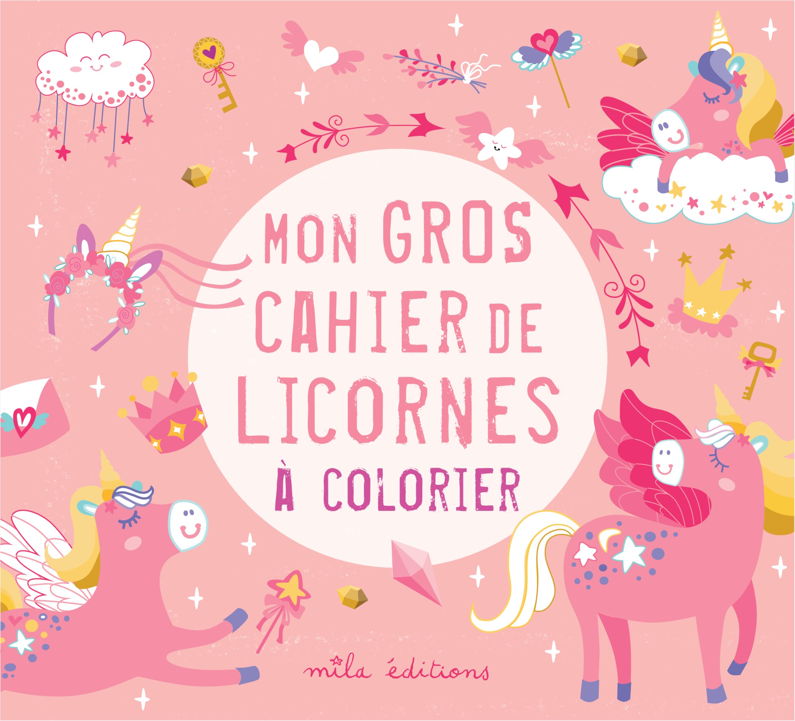 Mon gros cahier de licornes à colorier 9782378792831