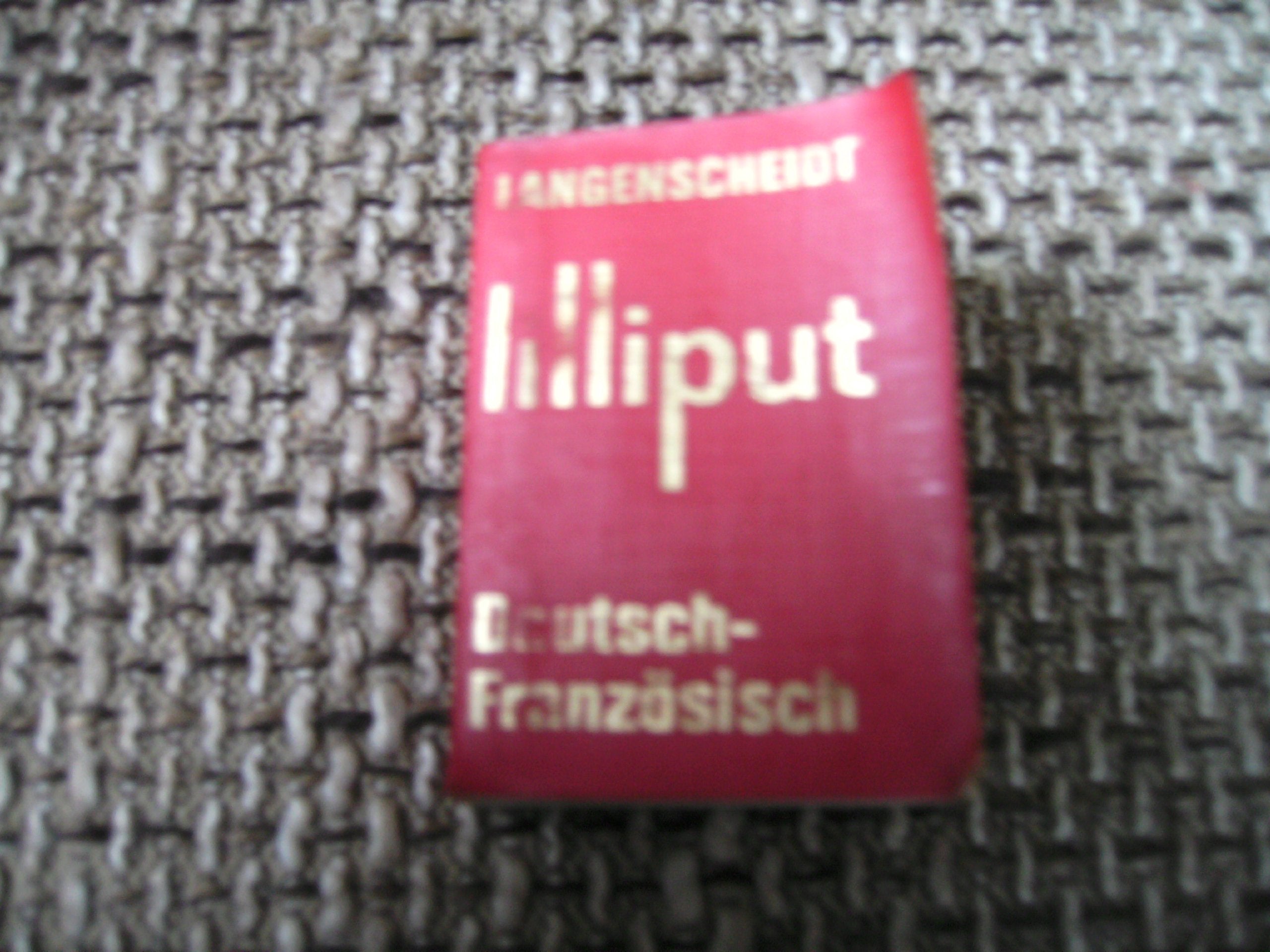 Langenscheidts Lilliput Französisch - deutsch. Neues Cover. 9783468200830
