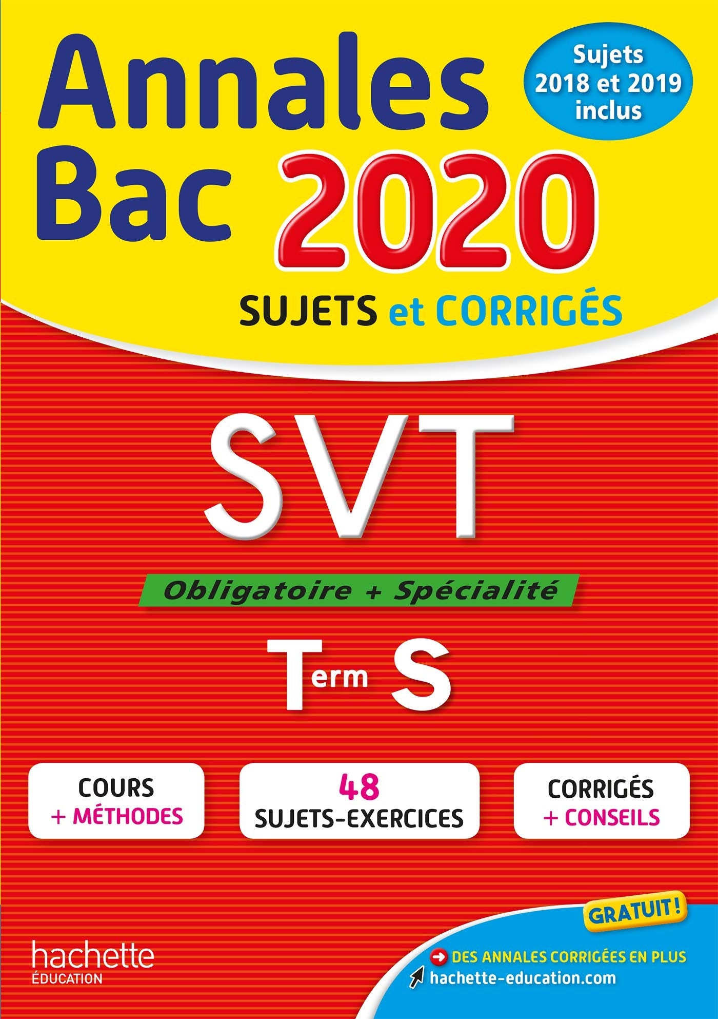 Annales Bac 2020 SVT Term S 9782017082736