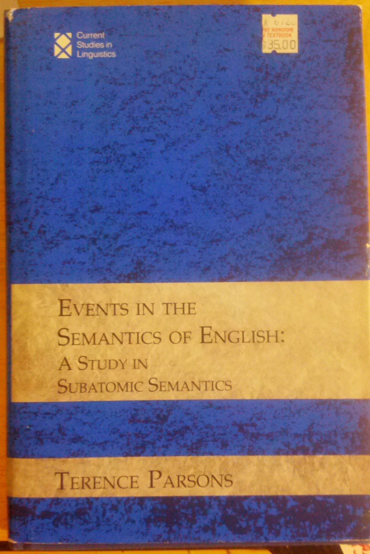 Events in the Semantics of English 9780262161206