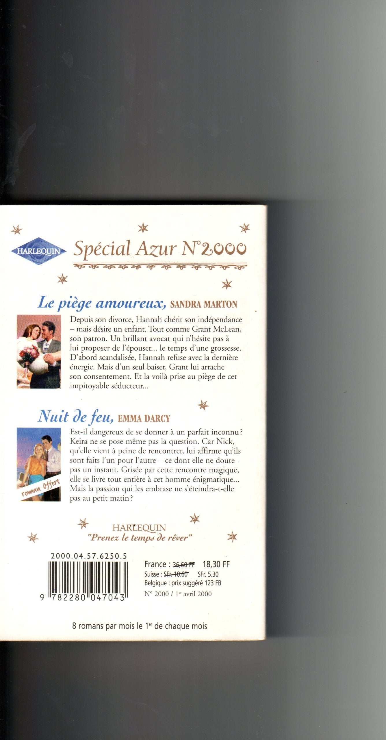 PIEGE AMOUREUX+NUIT DE FEU 9782280047043