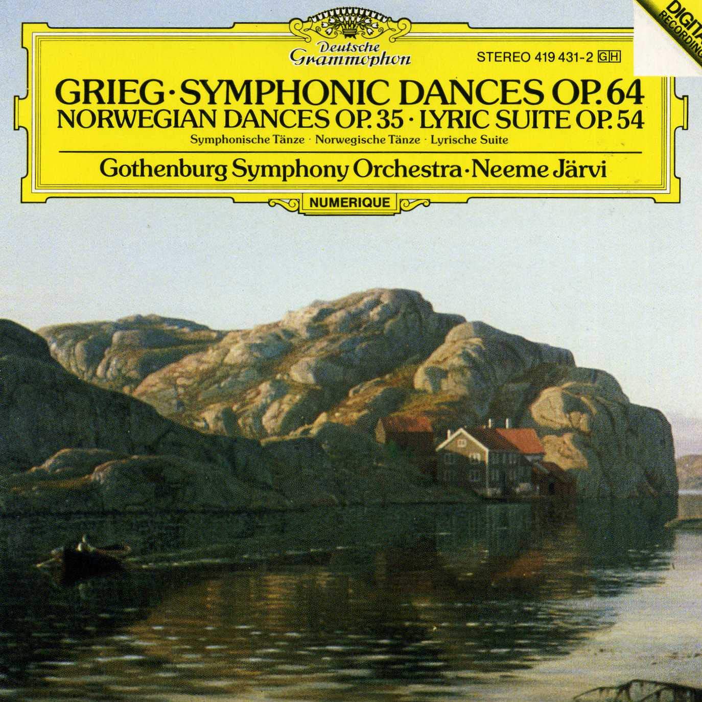 Grieg : Danses Symphoniques, Danses Norvégiennes, Suite Lyrique 0028941943125