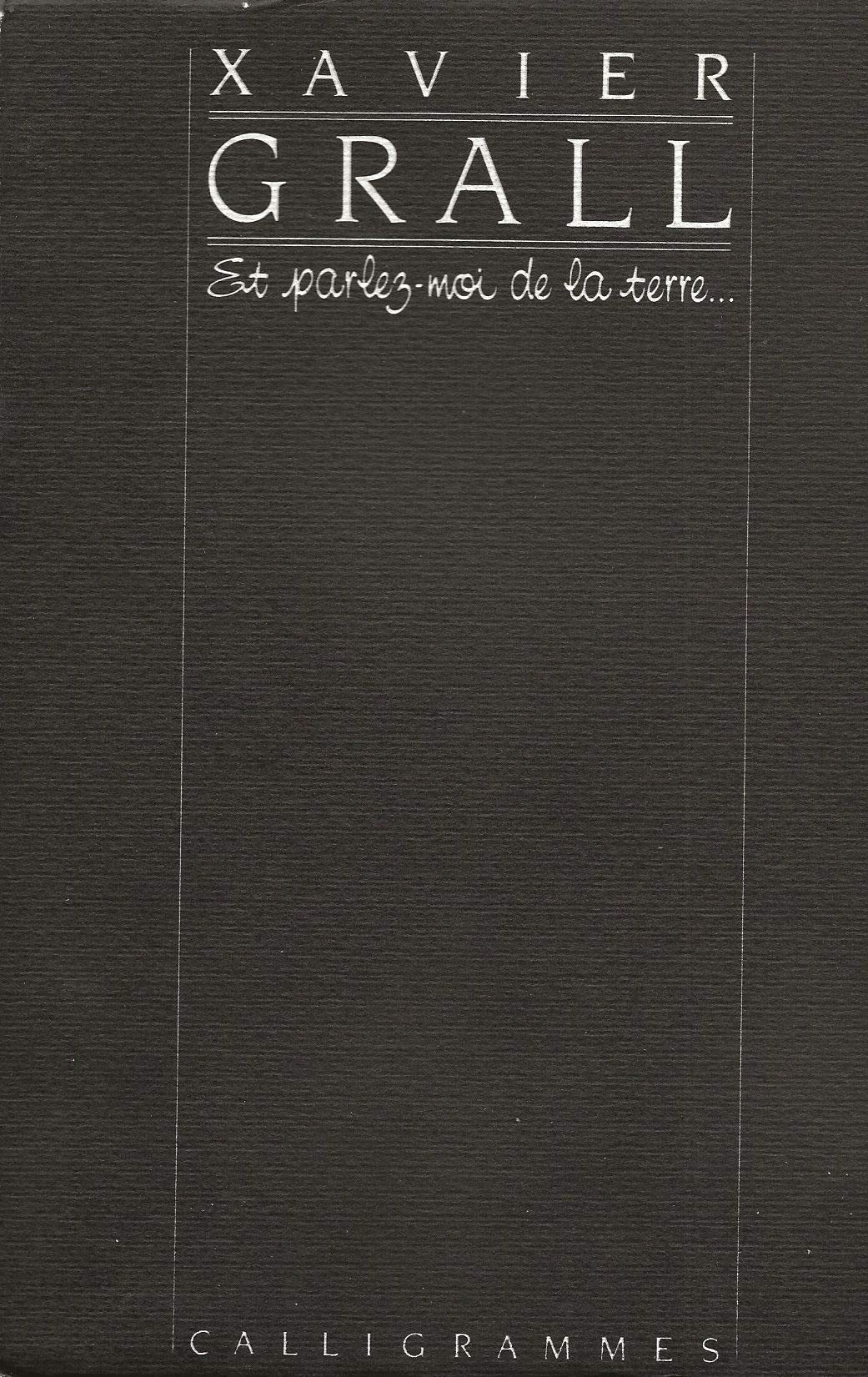 Et parlez-moi de la terre 9782903258276