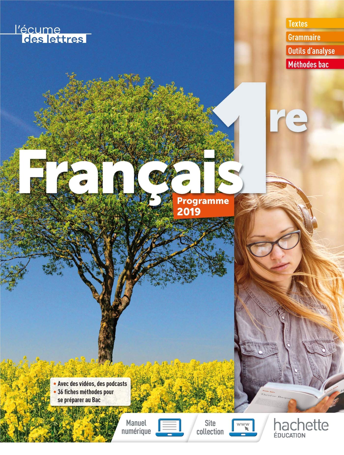 L'écume des lettres 1ère - Livre élève - Ed. 2019 9782013954358