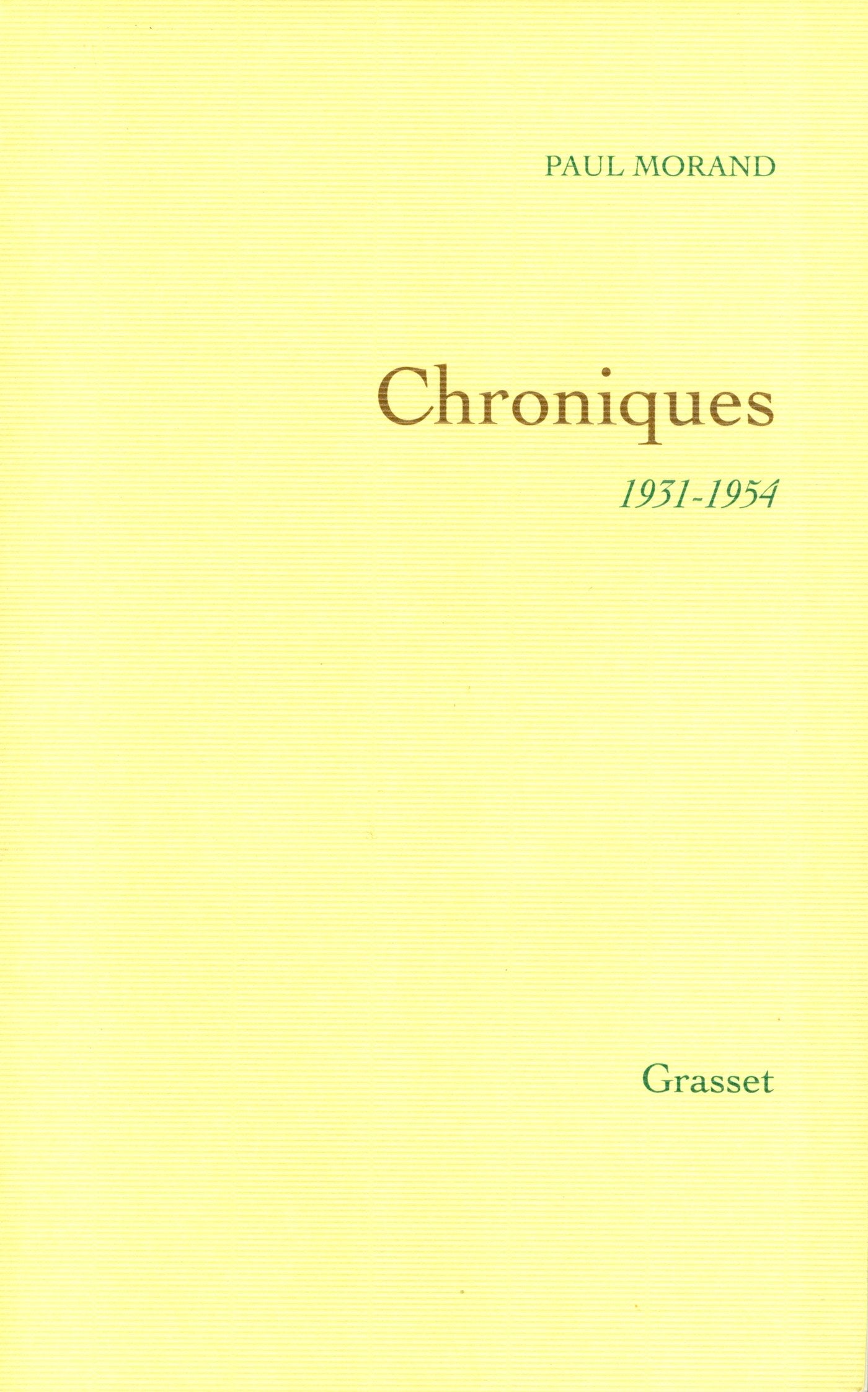 Chroniques, 1931-1954 9782246617310