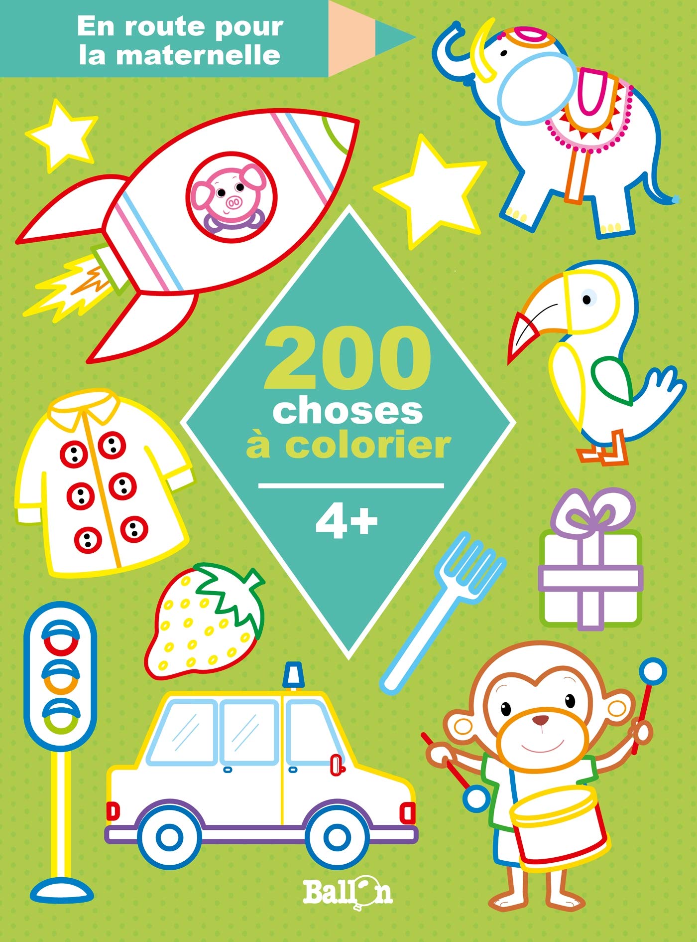 200 choses à colorier 4+ 9789403208749