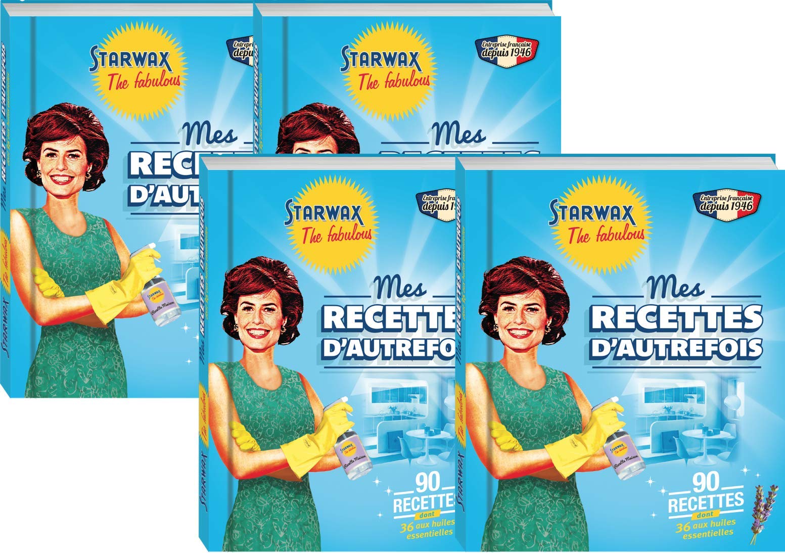 STARWAX THE FABULOUS - Livre Mes Recettes d'Autrefois - Idéal pour Faire ses Recettes de Produits Ménager Maison - Fabriqué en France - 1 Livre 9782955885703