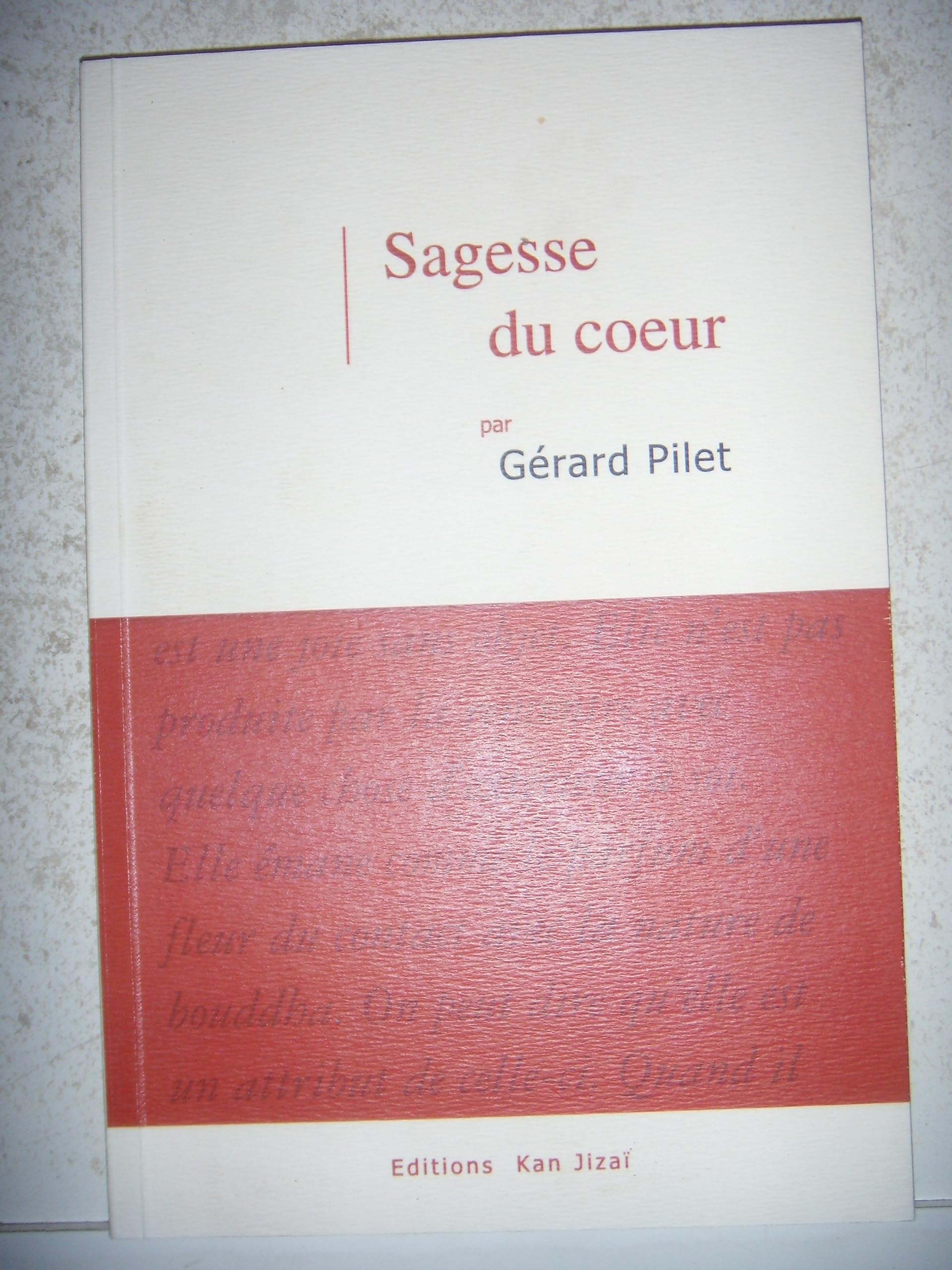 Sagesse du coeur 9782952805001