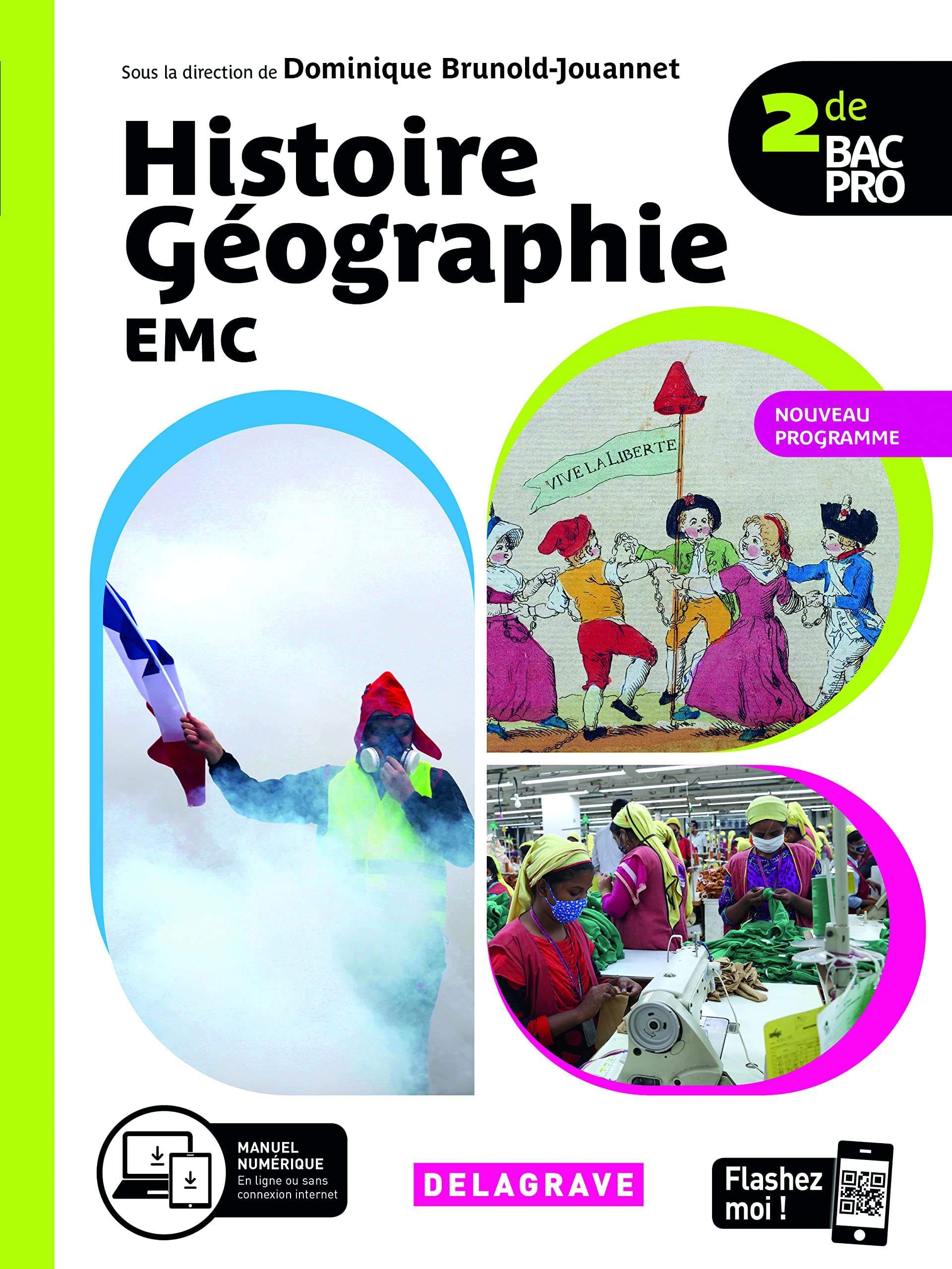 Histoire Géographie EMC 2de Bac Pro (2020) - Manuel élève 9782206401744