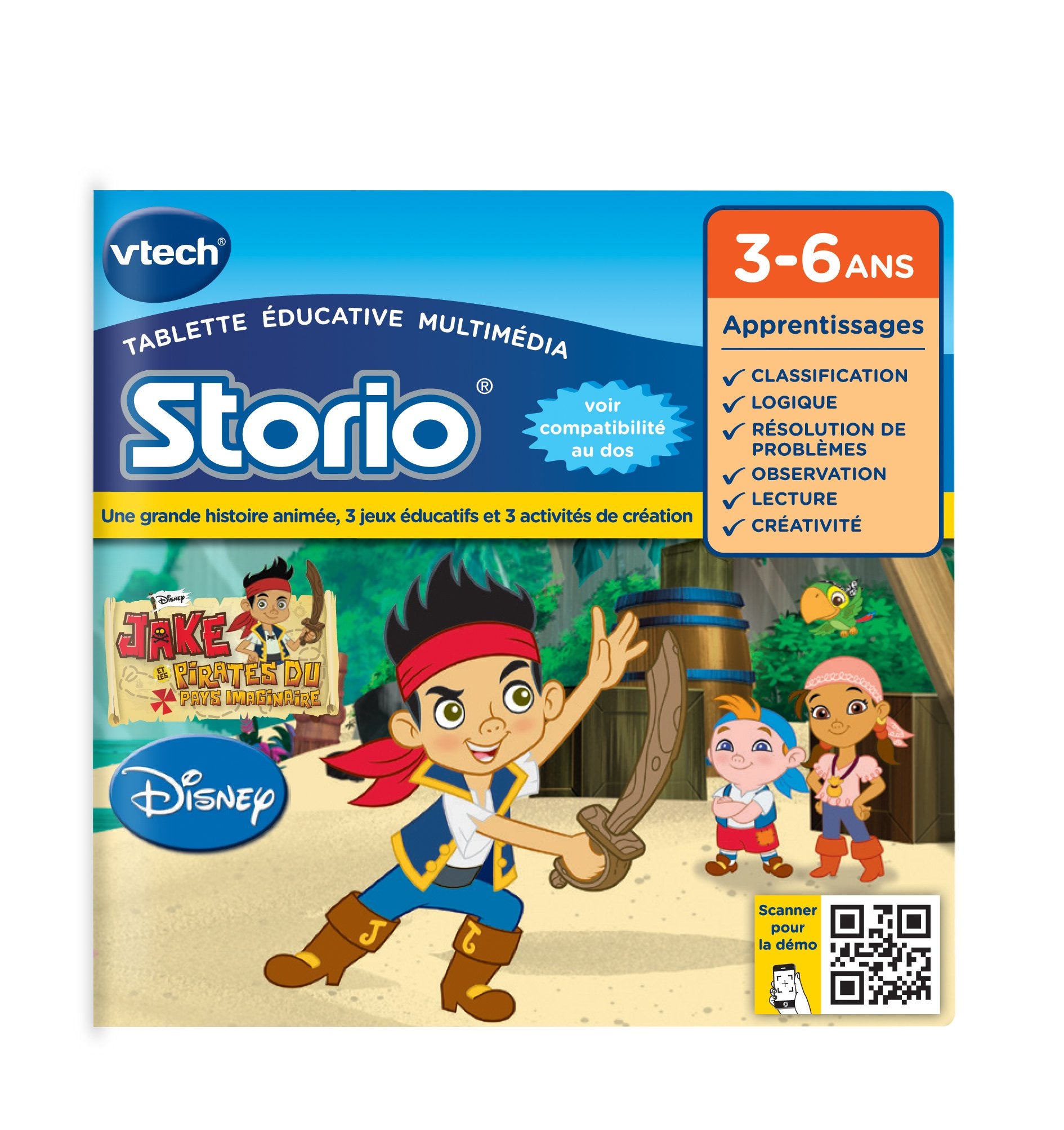 Vtech - 231605 - Storio 2 et générations suivantes - Jeu éducatif - Jake et les Pirates 5054230554197