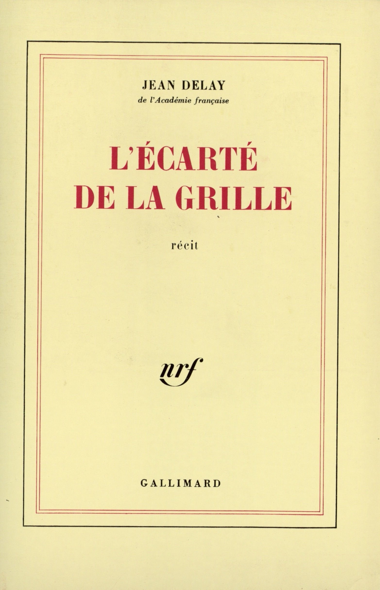 L'écarté de la Grille 9782070711857