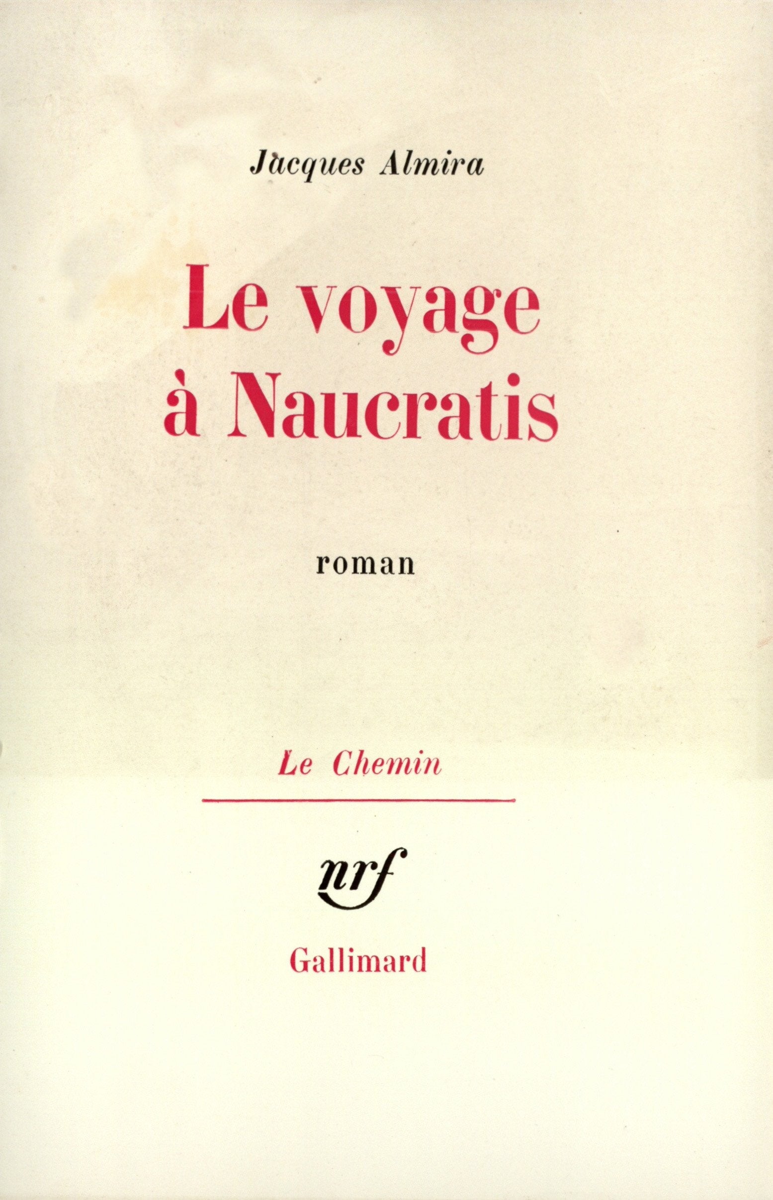 Le Voyage à Naucratis 9782070290819