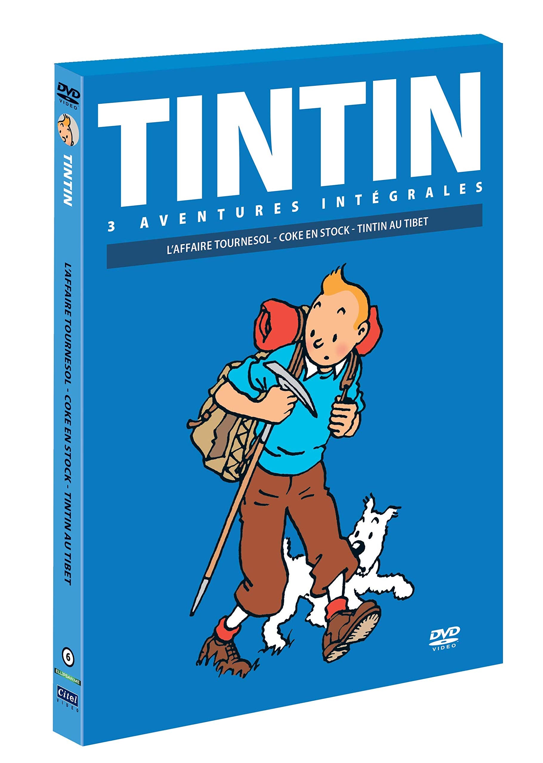 3 Aventures-Vol. 6 : Tintin au Tibet + l'affaire Tournesol + Coke en Stock 3309450030511