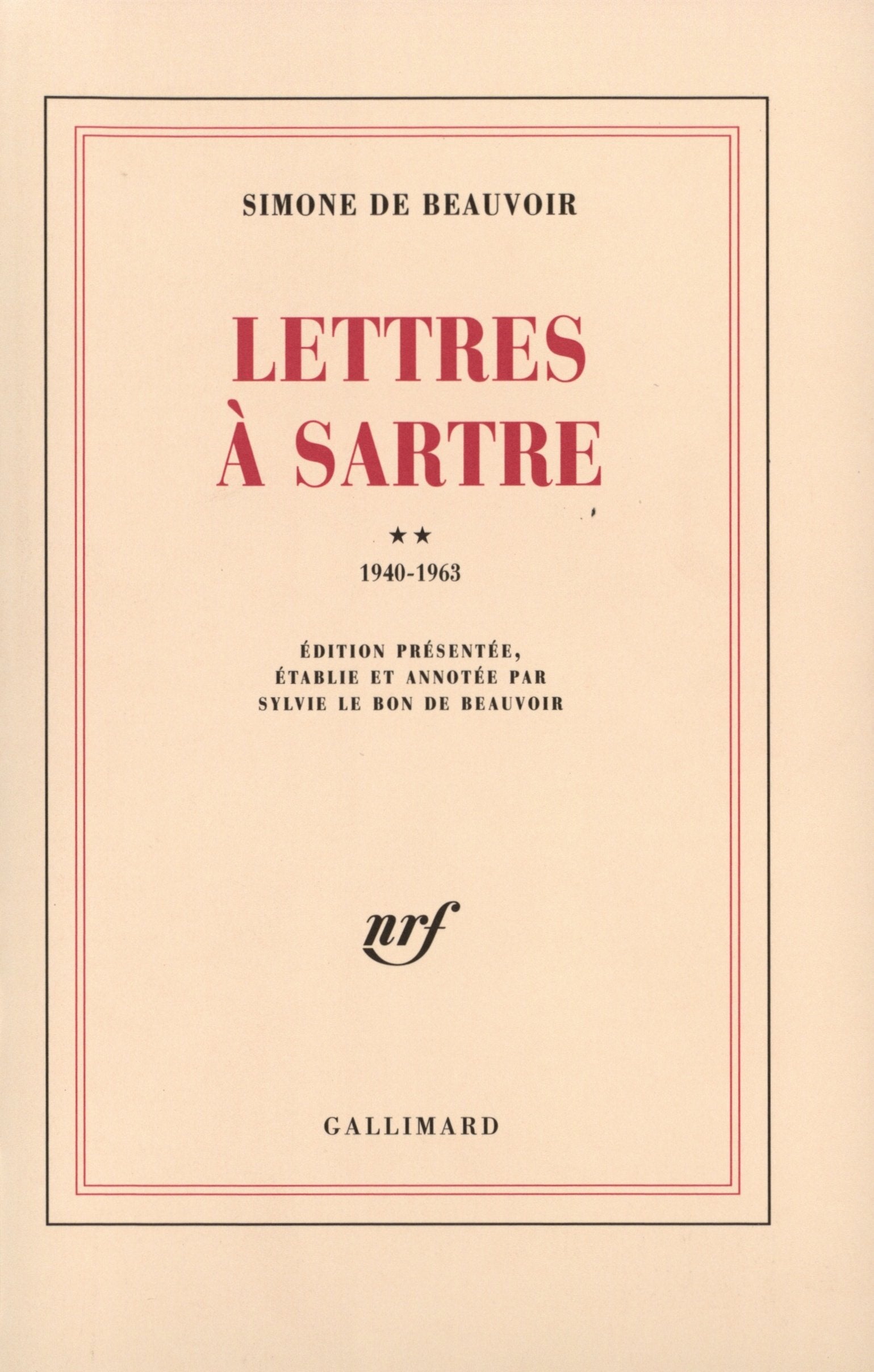 Lettres à Sartre (Tome 2-1940-1963) 9782070718641