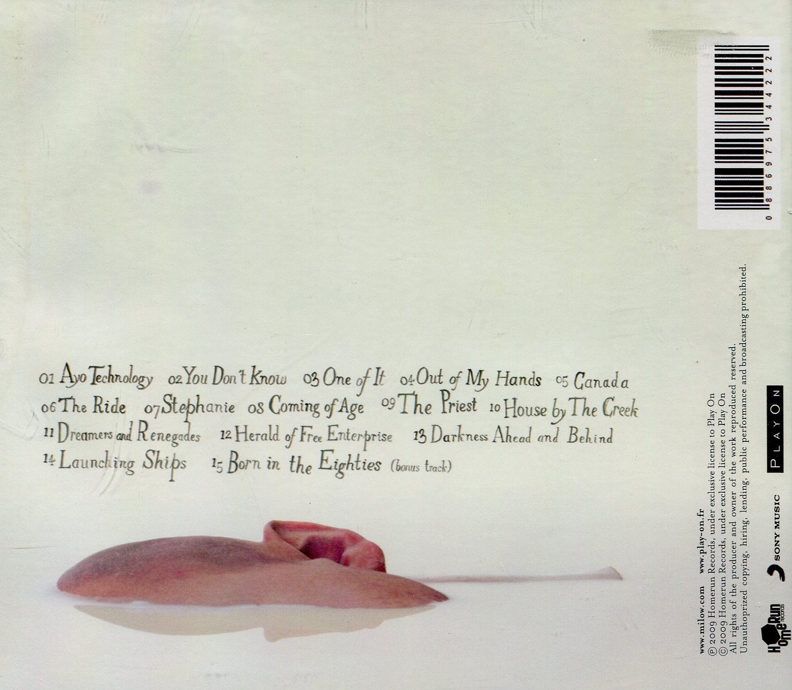 Milow (CD) 0886975344222