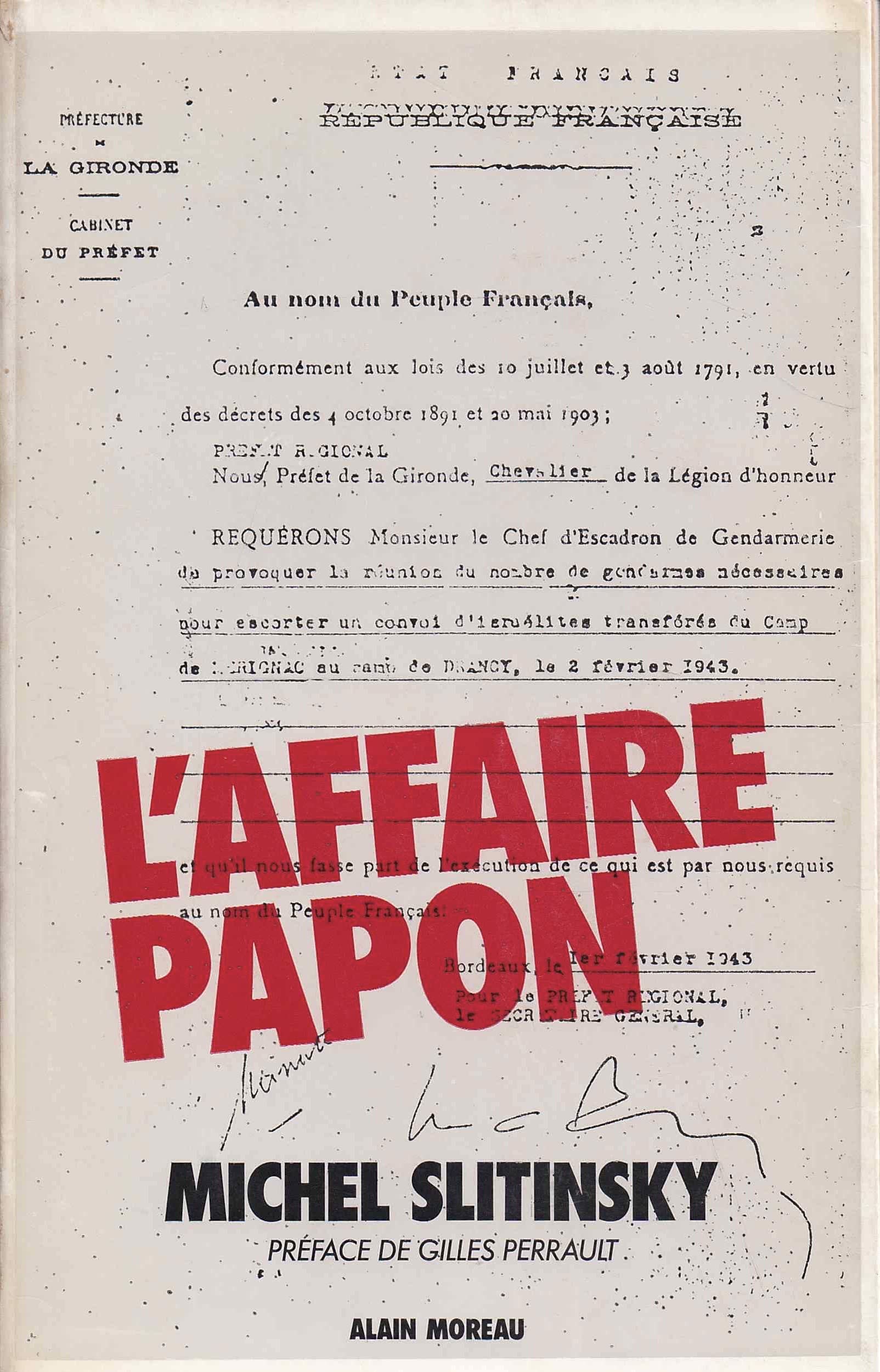 L'affaire papon 9782852090088