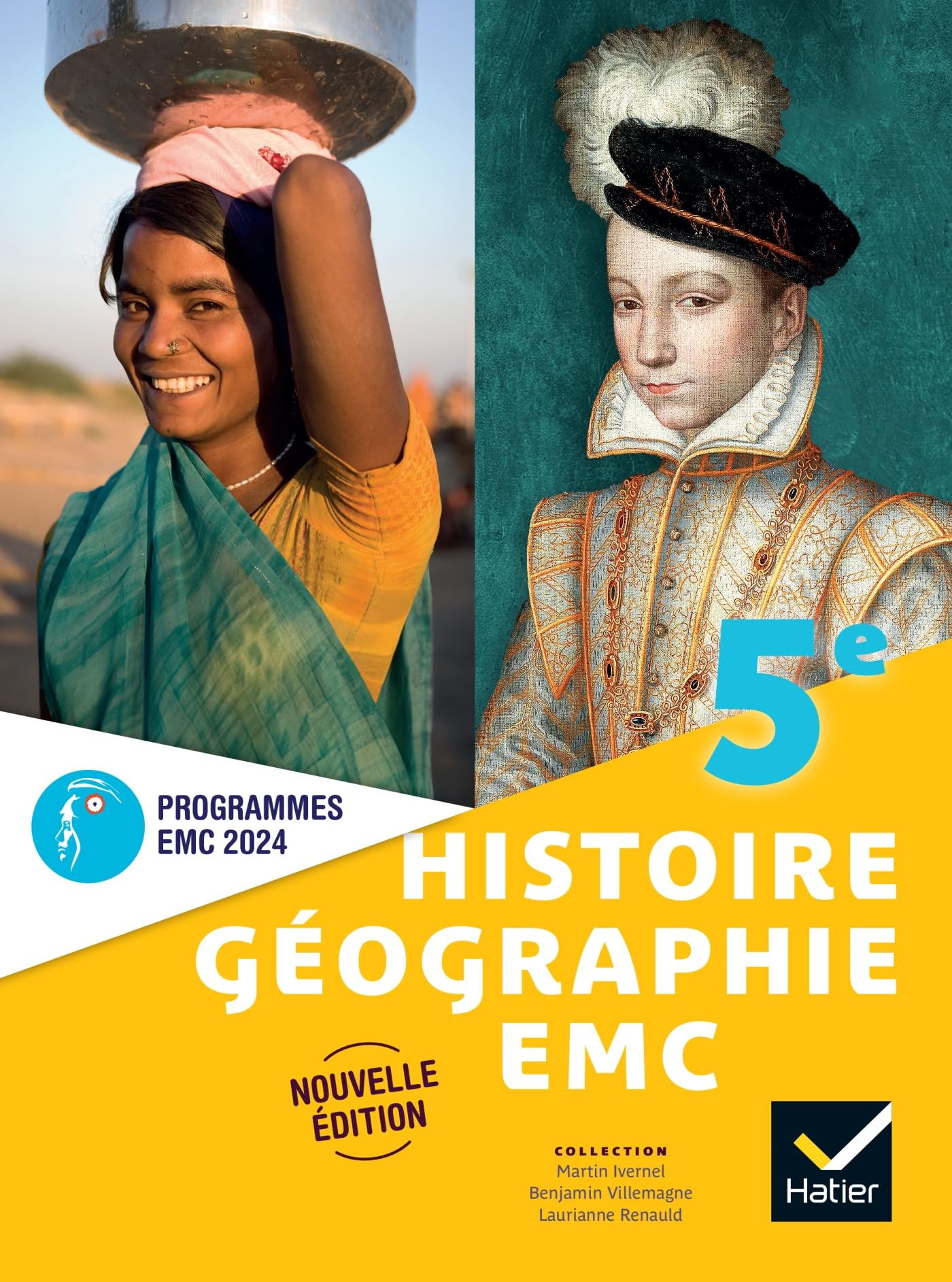 Histoire-Géographie-EMC 5e - Ed. 2024 - Livre élève 9782401108554