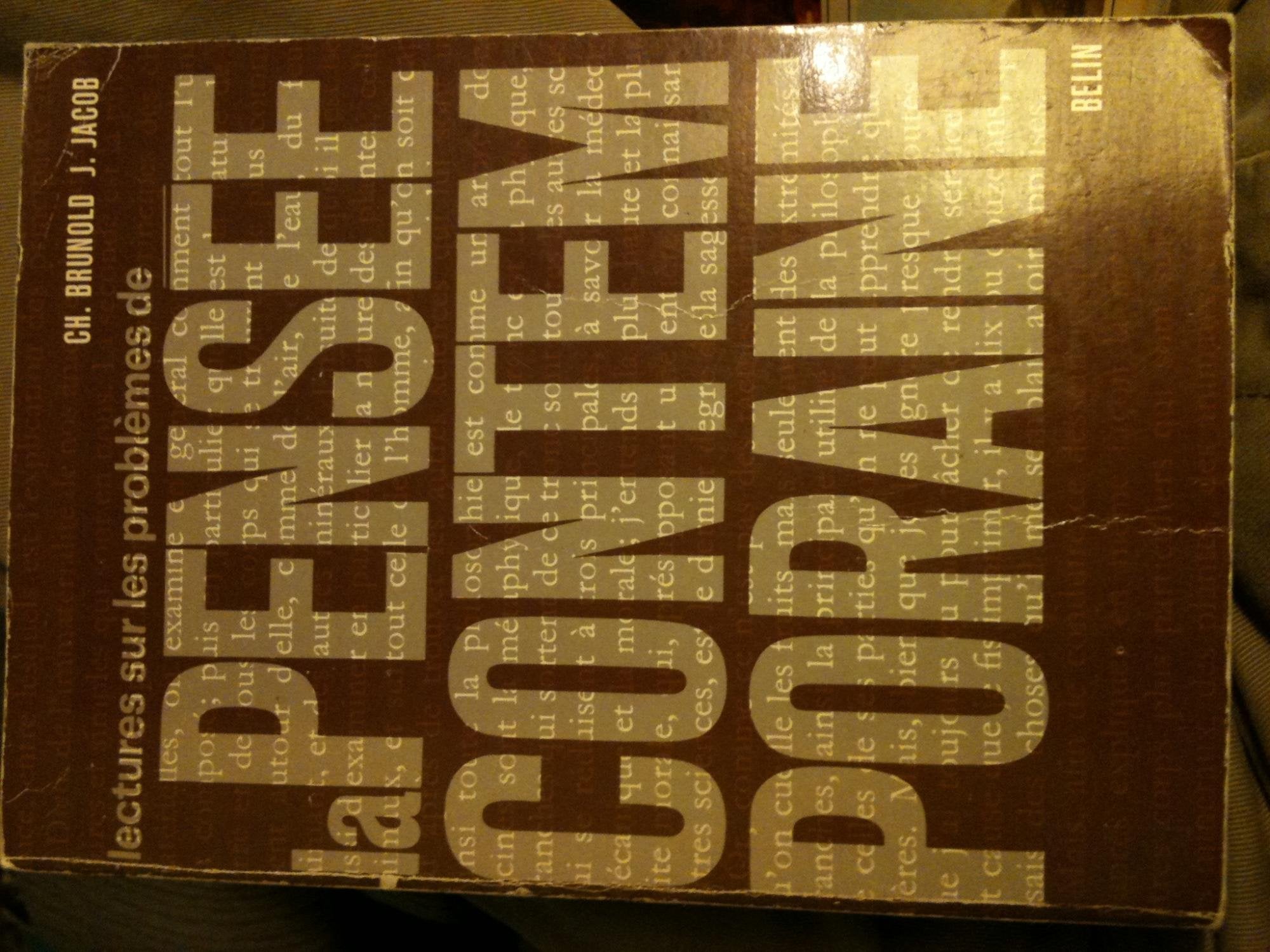 Lectures sur les problèmes de la pensée contemporaine 3665375016710