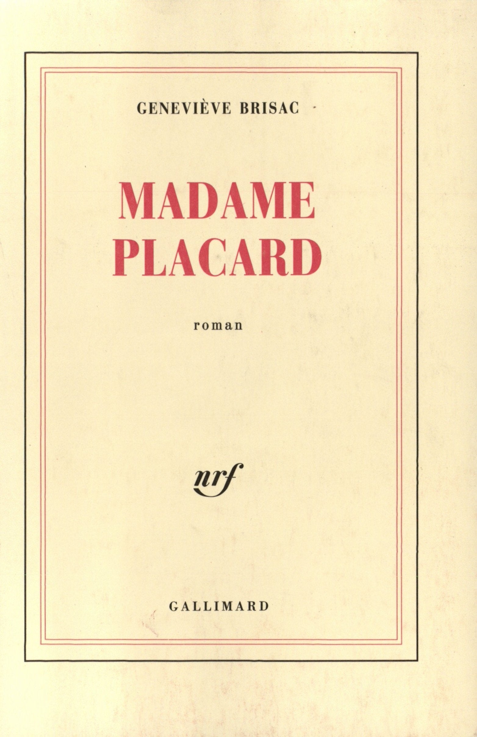Madame placard 9782070716937
