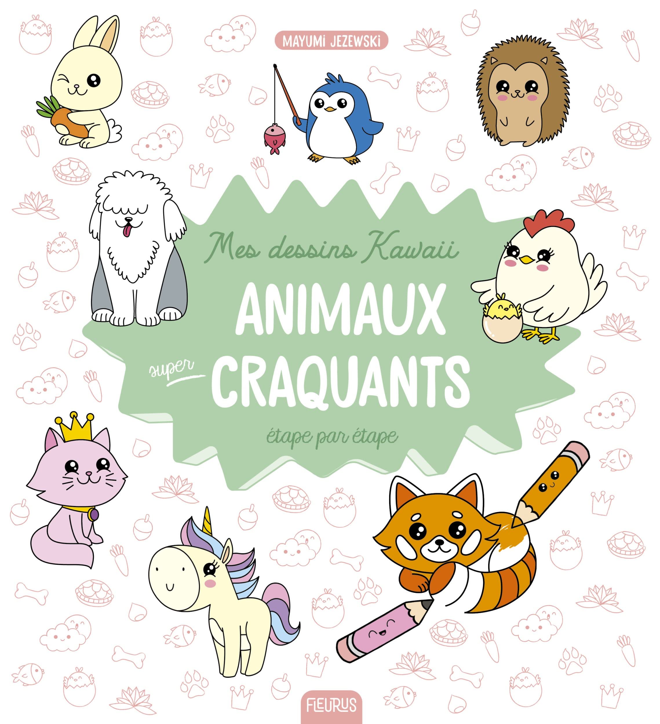 Mes dessins kawaii : Animaux super craquants 9782215181491