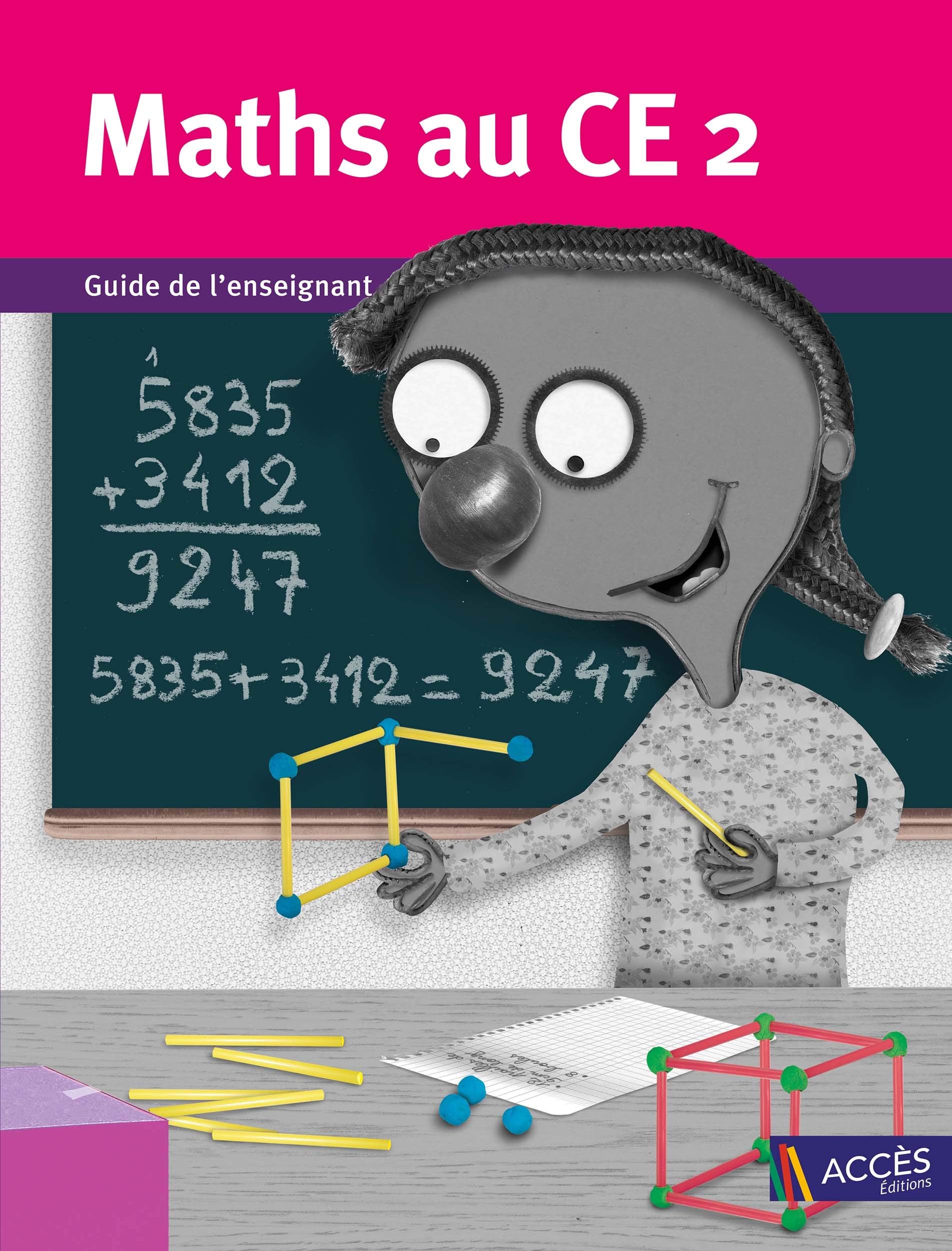 Maths au CE2: 2 volumes : Guide de l'enseignant + Cahier de l'élève 9782916662312