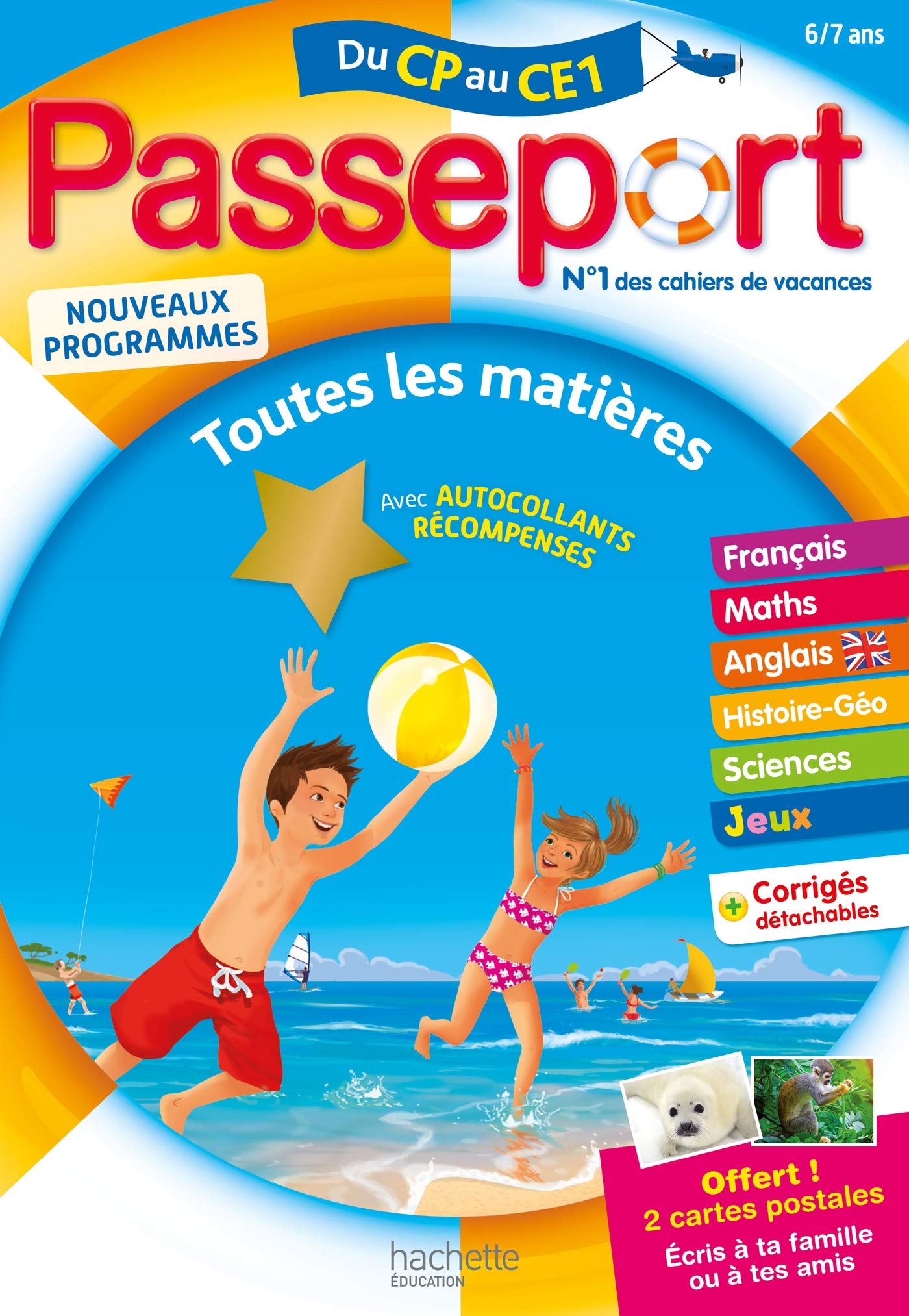 Passeport - Du CP au CE1 (6-7 ans) - Cahier de vacances 2022 9782017147848