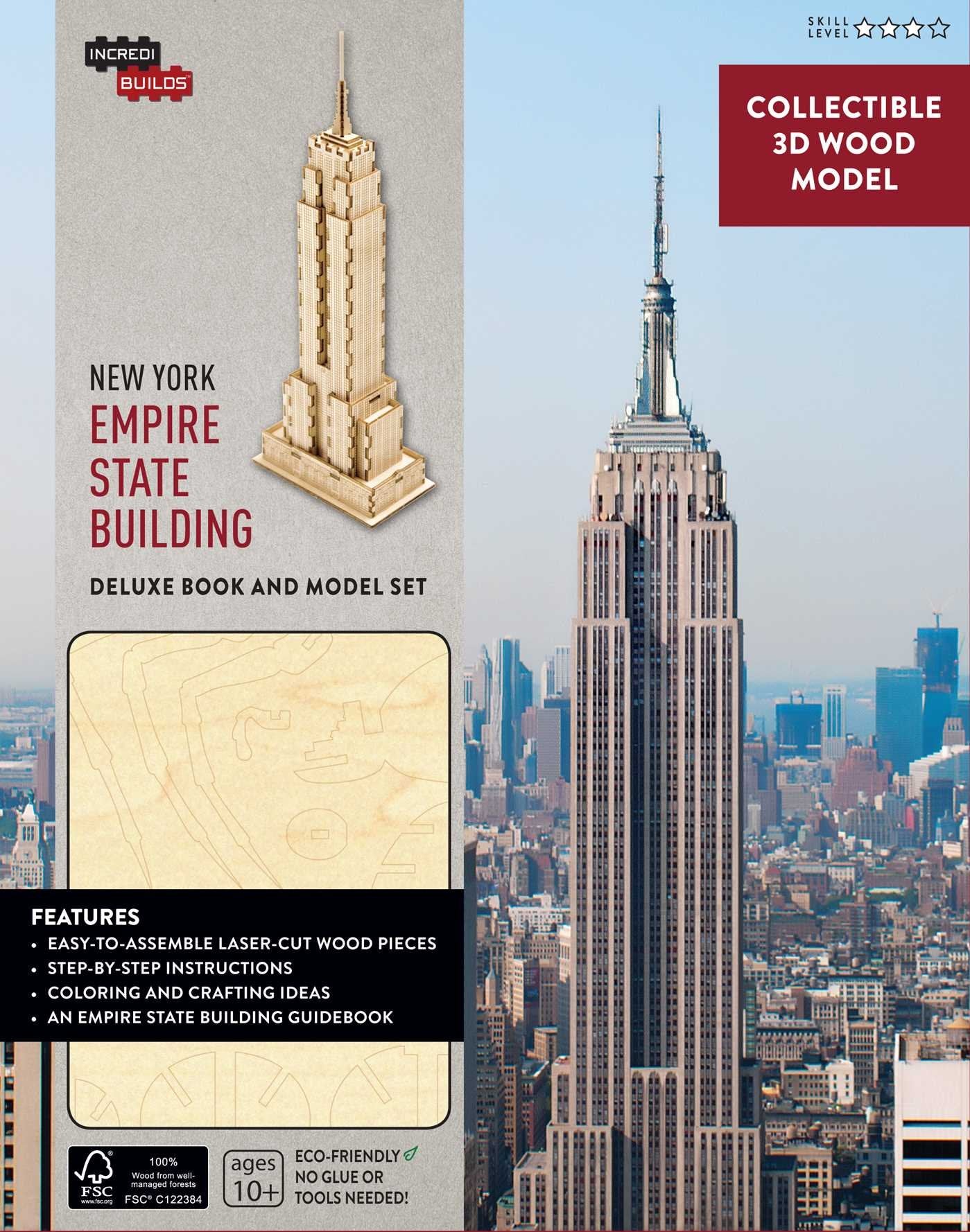 INCREDIBUILDS: NEW YORK: EMPIRE STATE BUILDING DELUXE BOOK AND MODEL SET 9781682980194