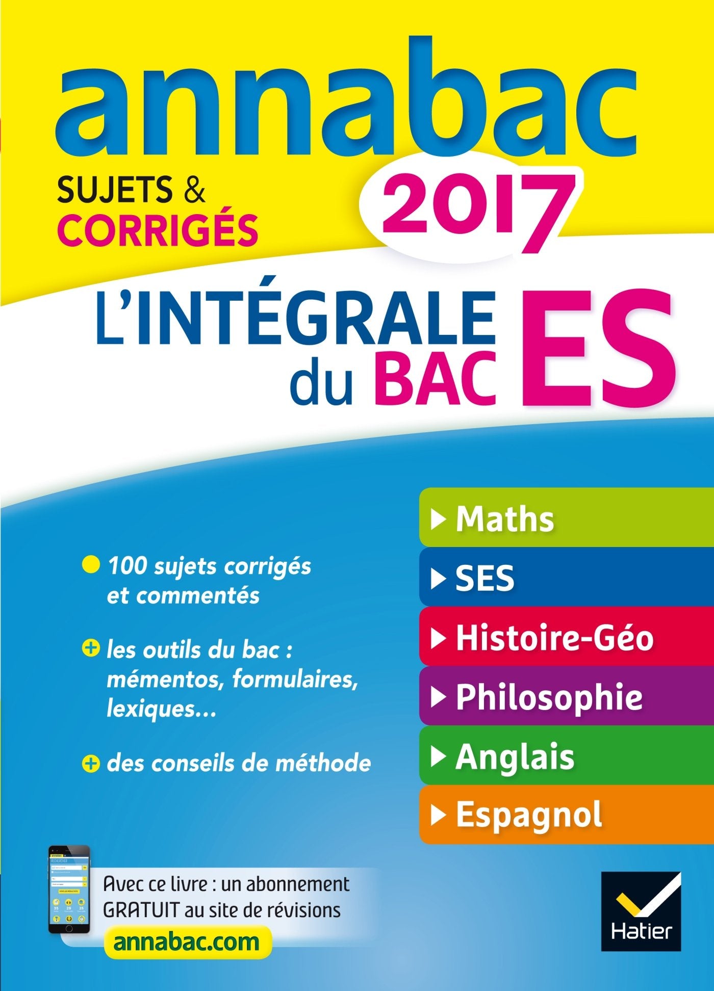 L'intégrale Bac ES: Enseignement spécifique et de spécialité 9782218998515