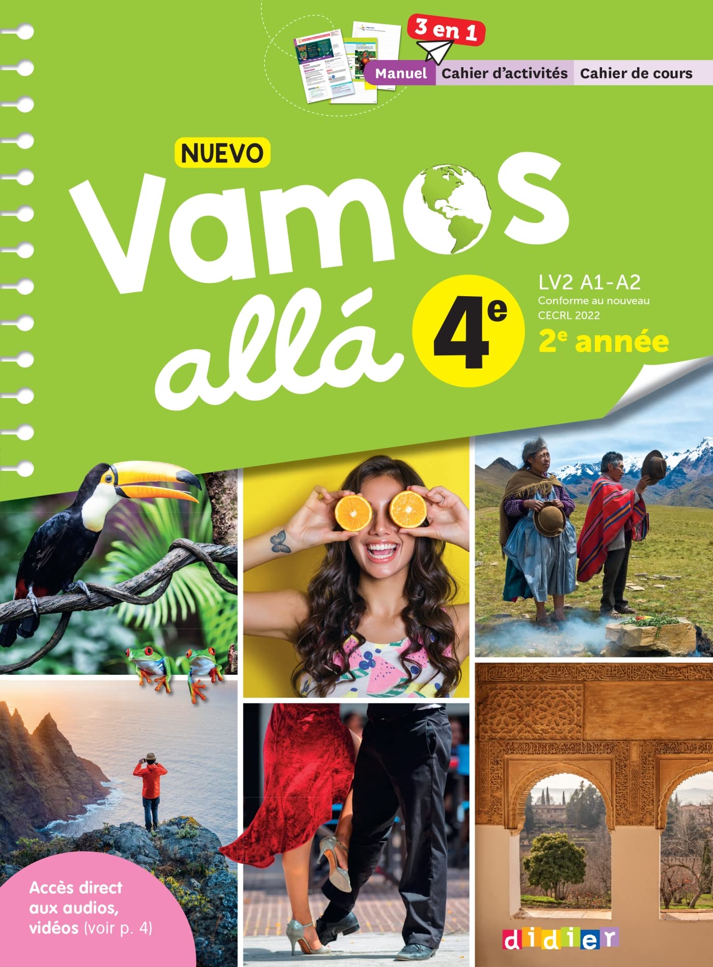 NUEVO Vamos allá Espagnol 4e - Ed. 2023 - Manuel-cahier élève 9782278105908