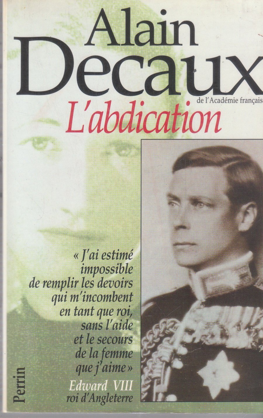 L'Abdication 9782262011079