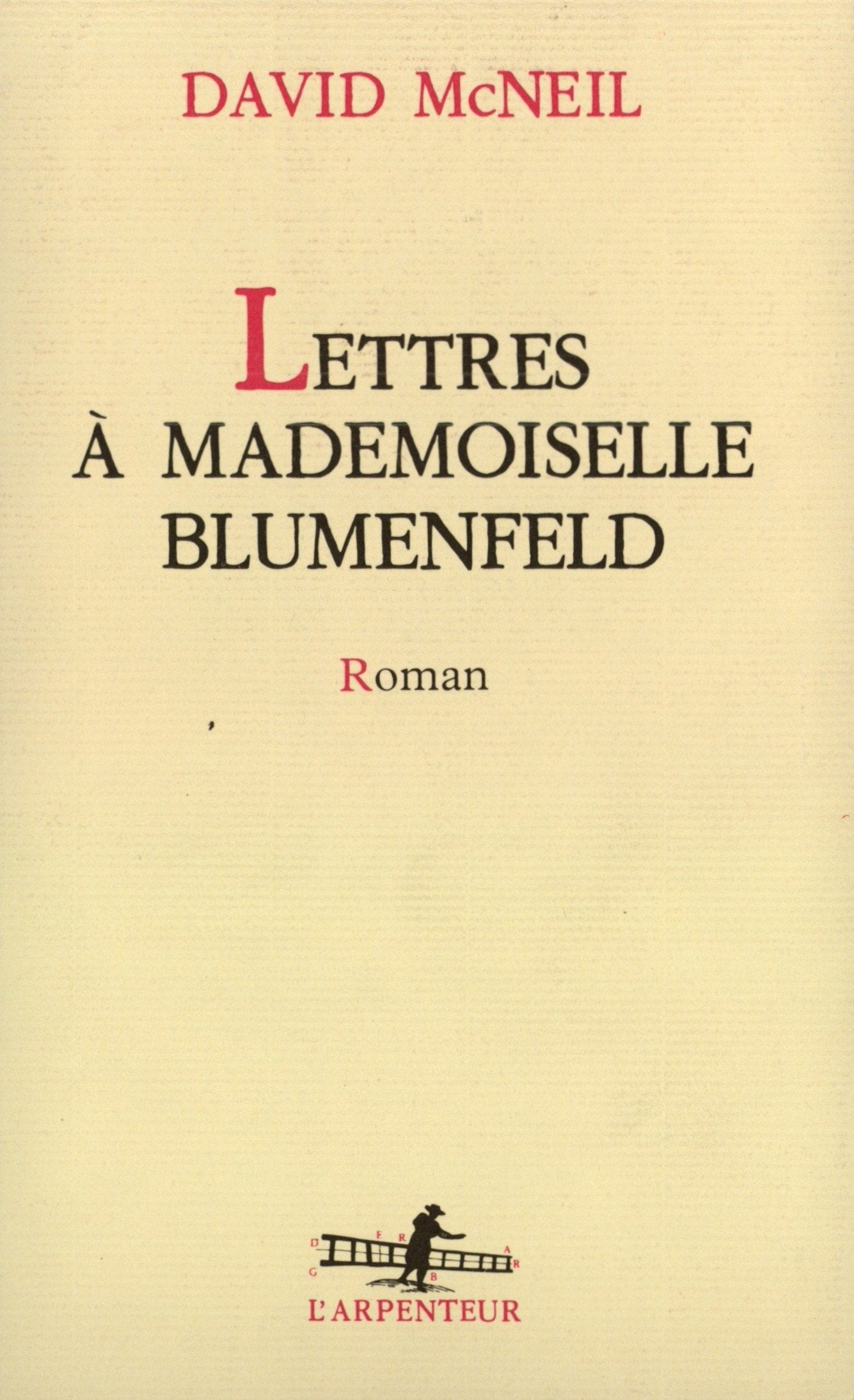 Lettres à Mademoiselle Blumenfeld 9782070780440