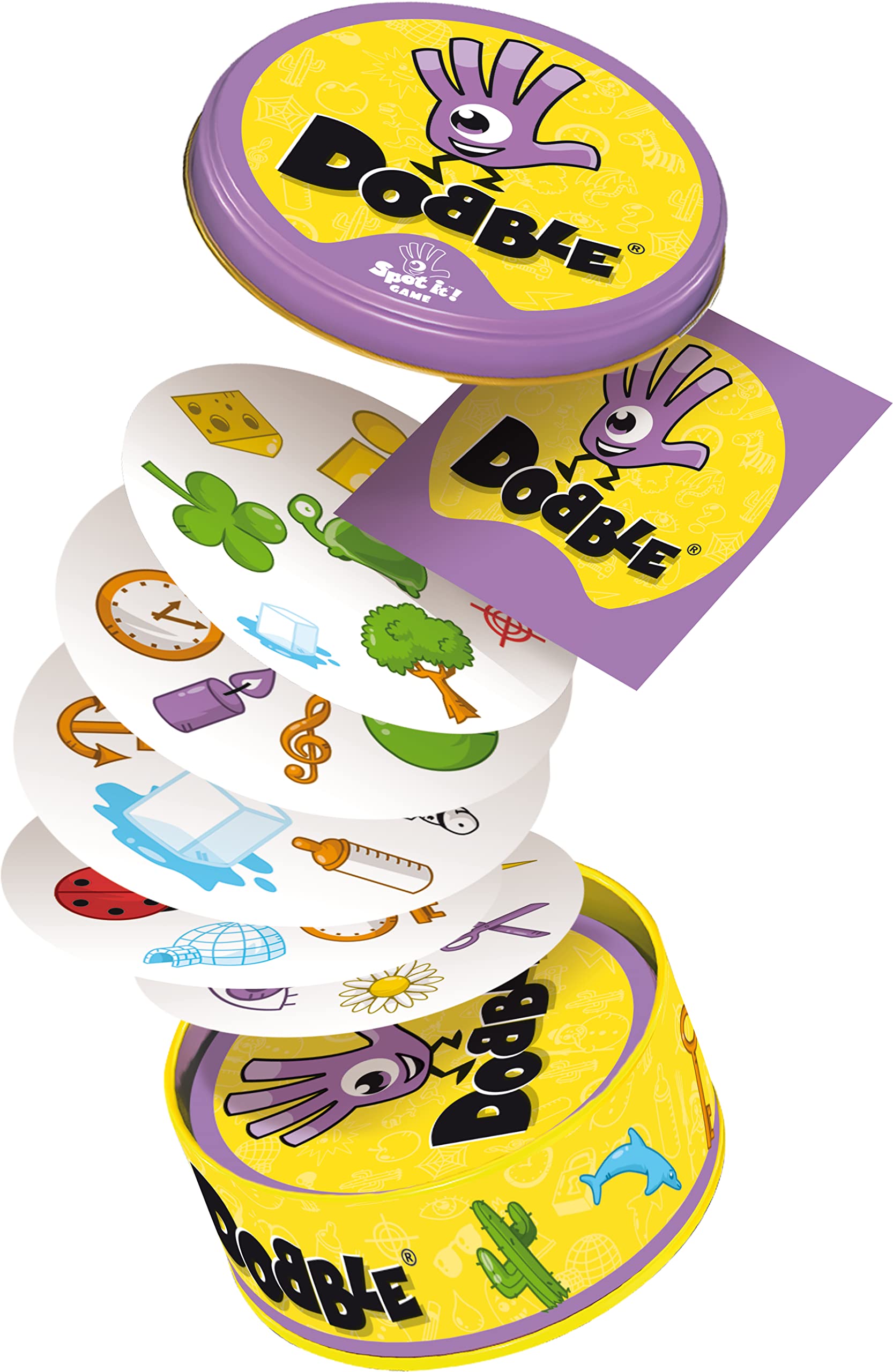 Asmodee - DOBB01FR - Jeu d'ambiance - Dobble - Langue anglaise 9782914849784