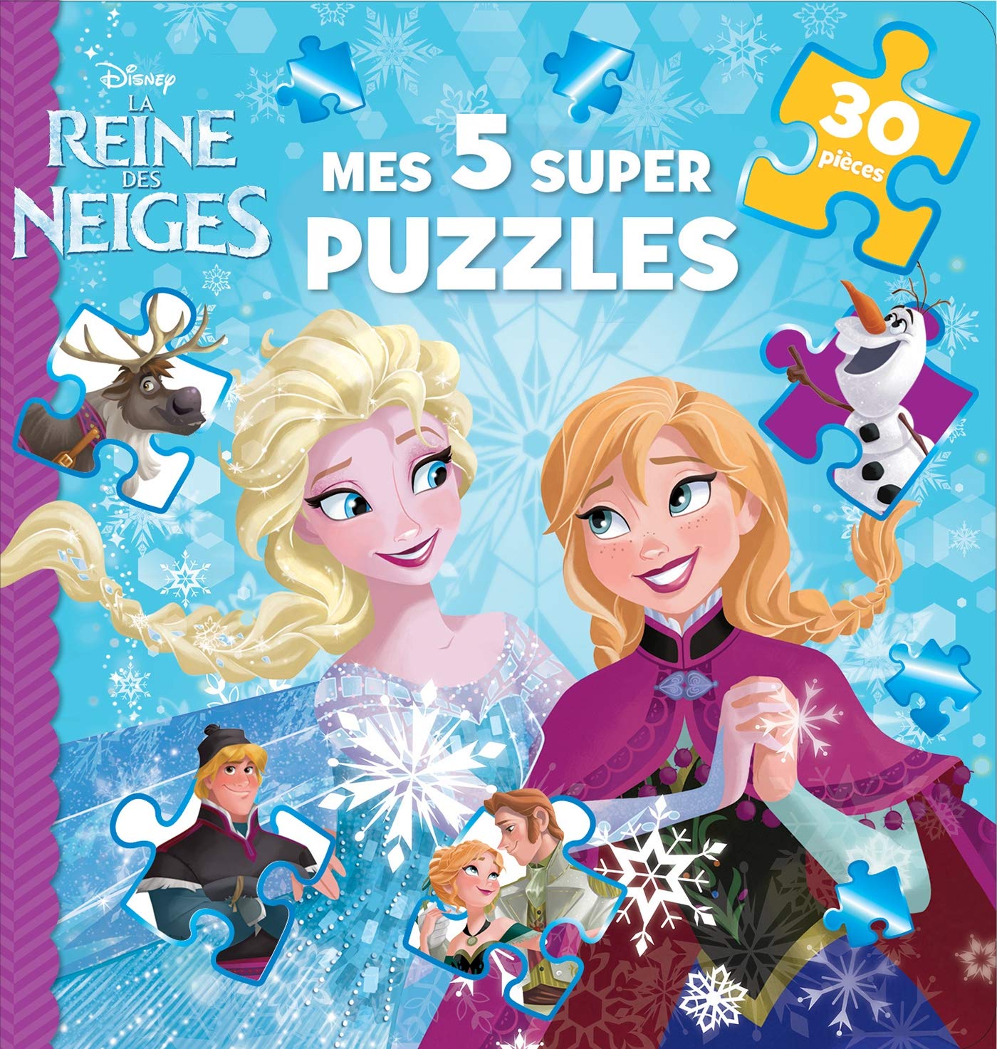 La Reine des Neiges , MON LIVRE PUZZLE 9782014010565