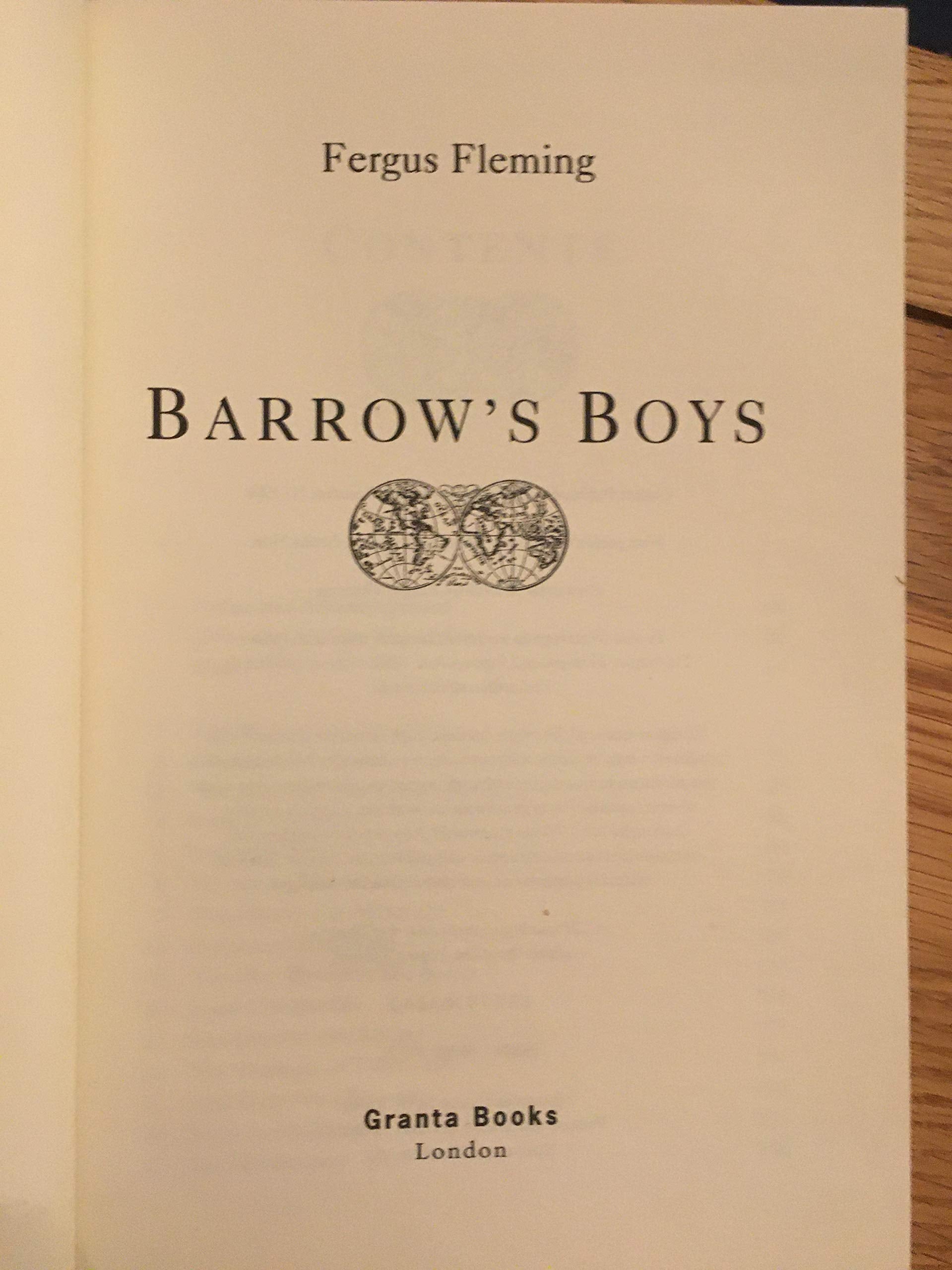 Barrow'S Boys 9781862071735