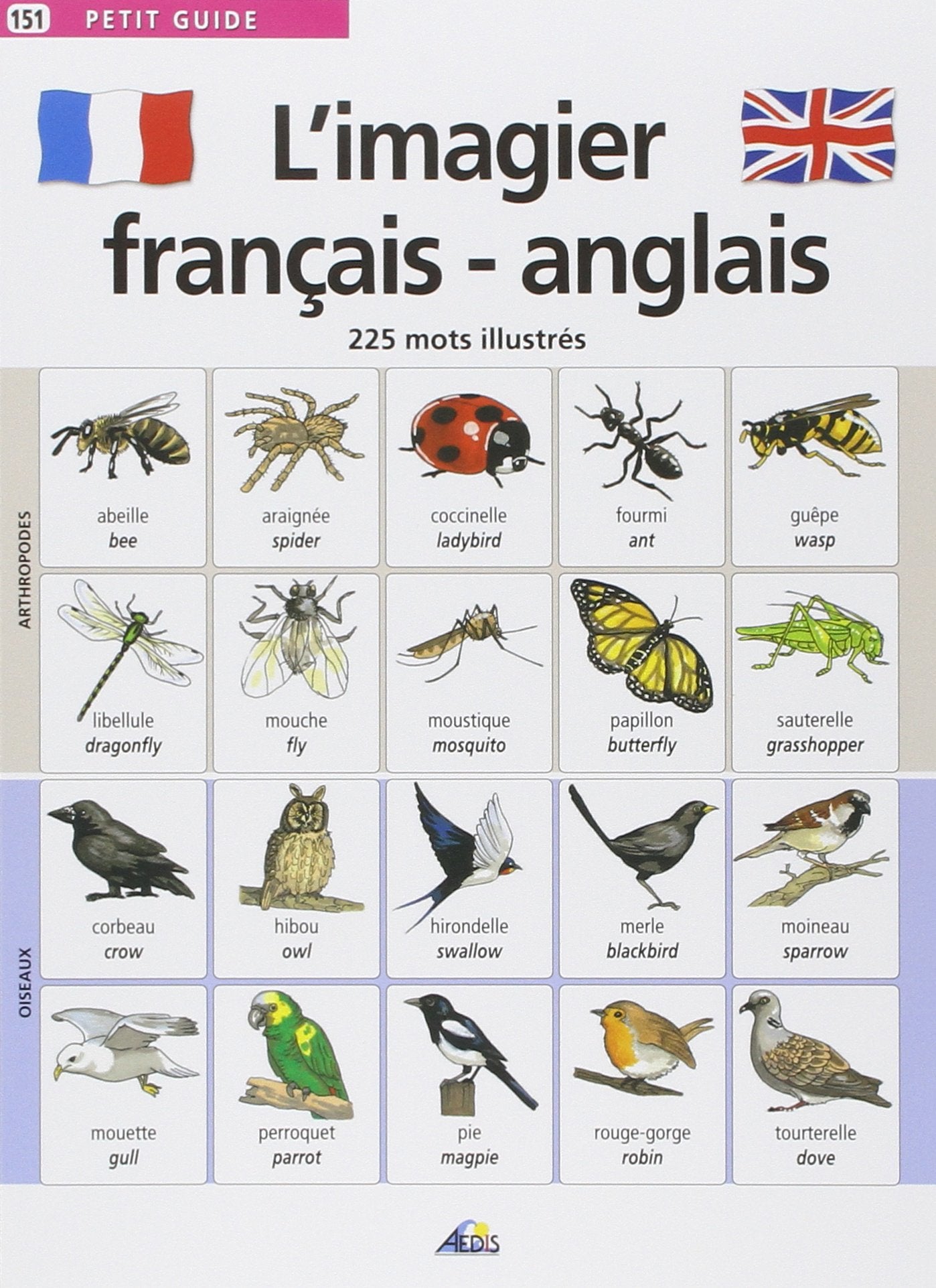 PG151 - L'imagier français-anglais : 225 Mots illustrés 9782842592400