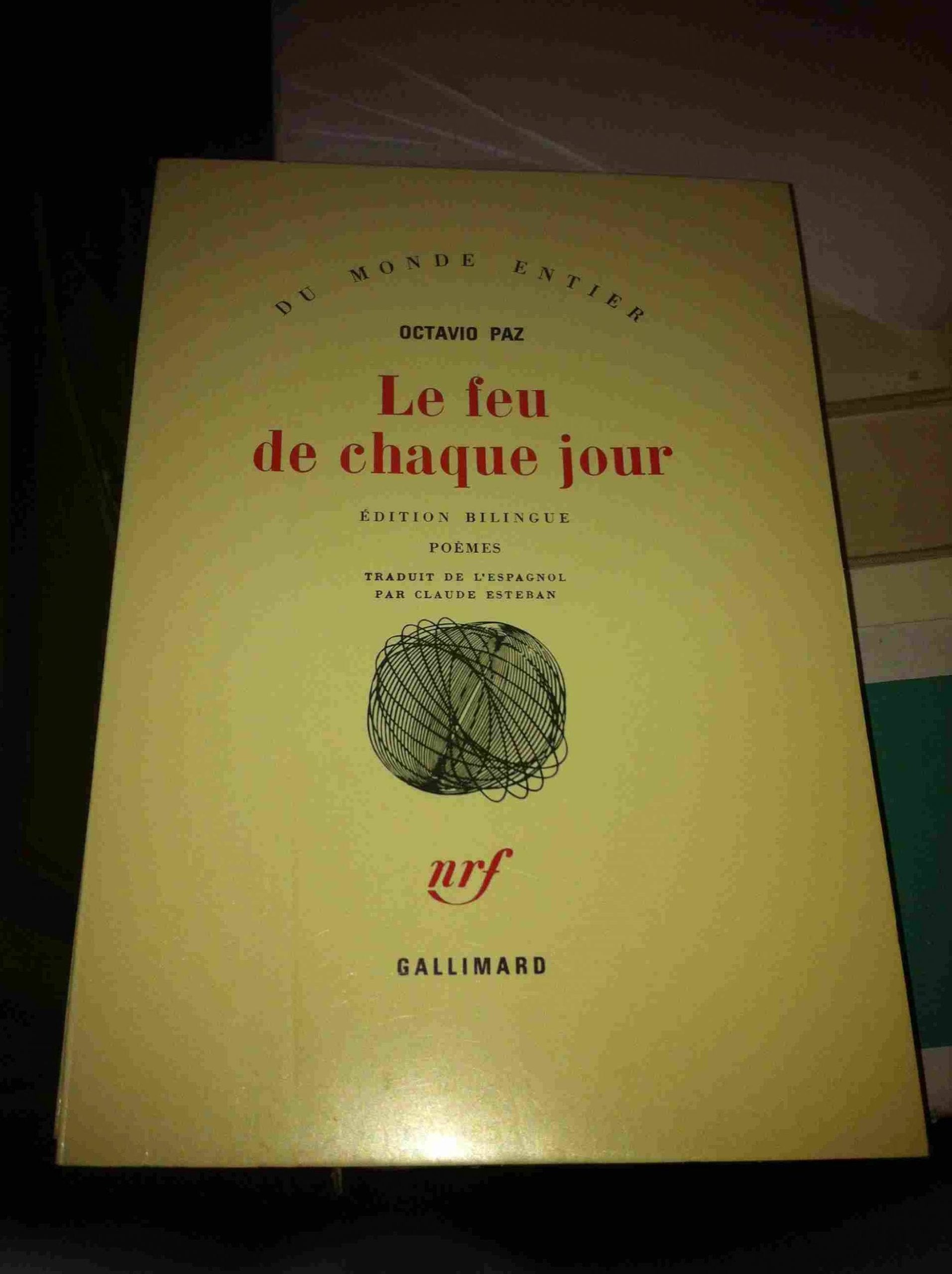Le feu de chaque jour 9782070707423