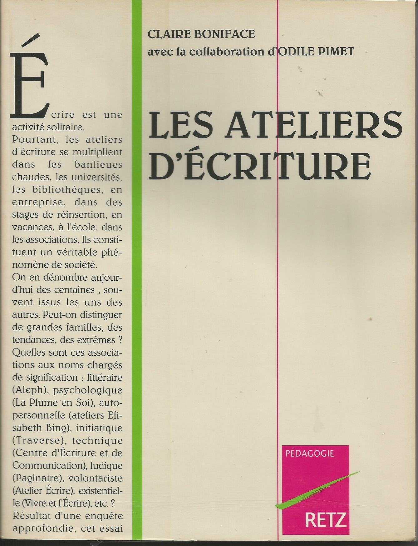 Ateliers d'écriture 9782725614526