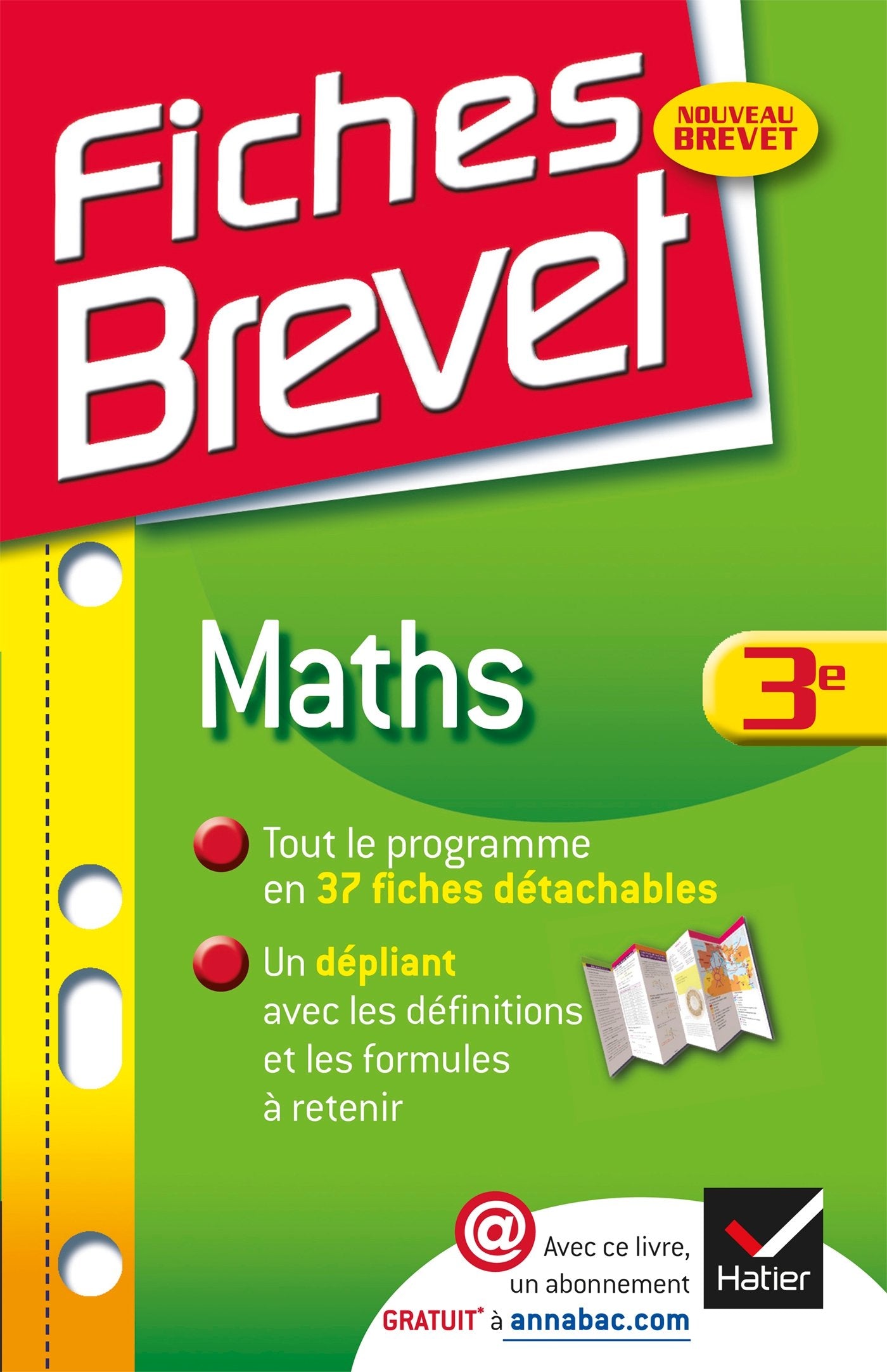 Fiches brevet Maths 3e 9782218962394