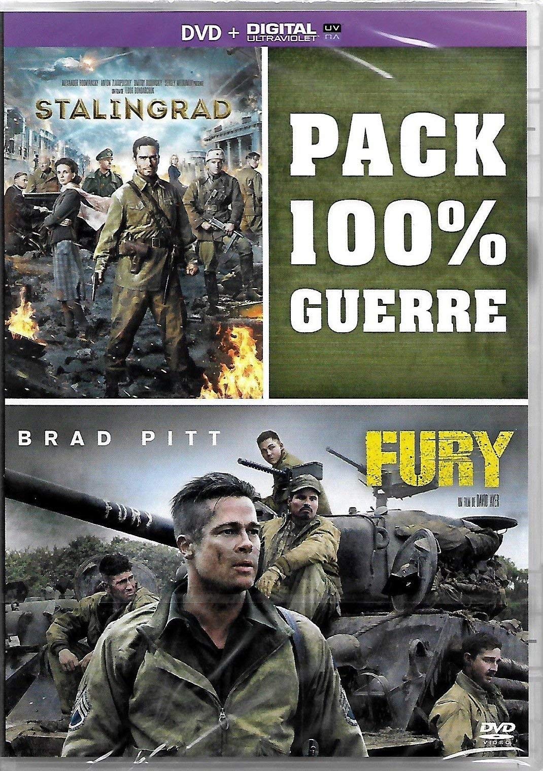 2 Films Guerre : Fury + Stalingrad + 1 Film UV à télécharger parmi 25 Films 3333297300148