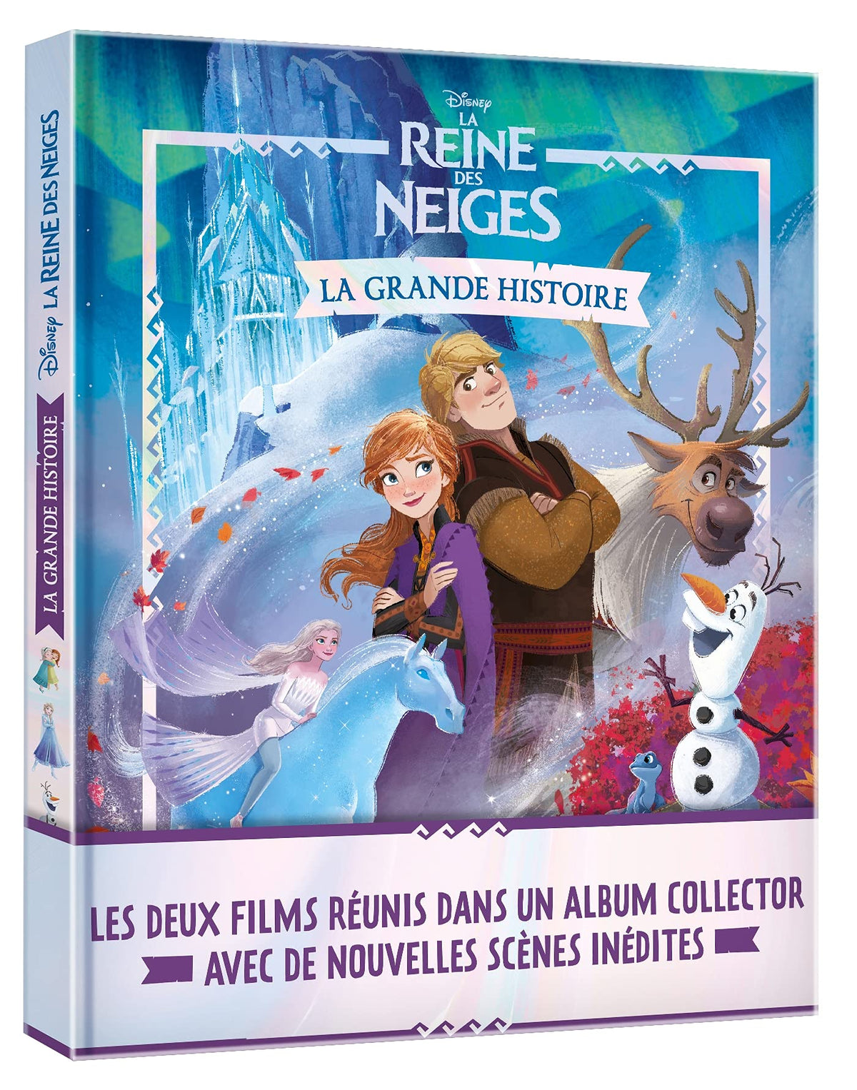 LA REINE DES NEIGES - La grande histoire - Disney: Les deux films réunis dans un album collector avec de nouvelles scènes inédites 9782012048935