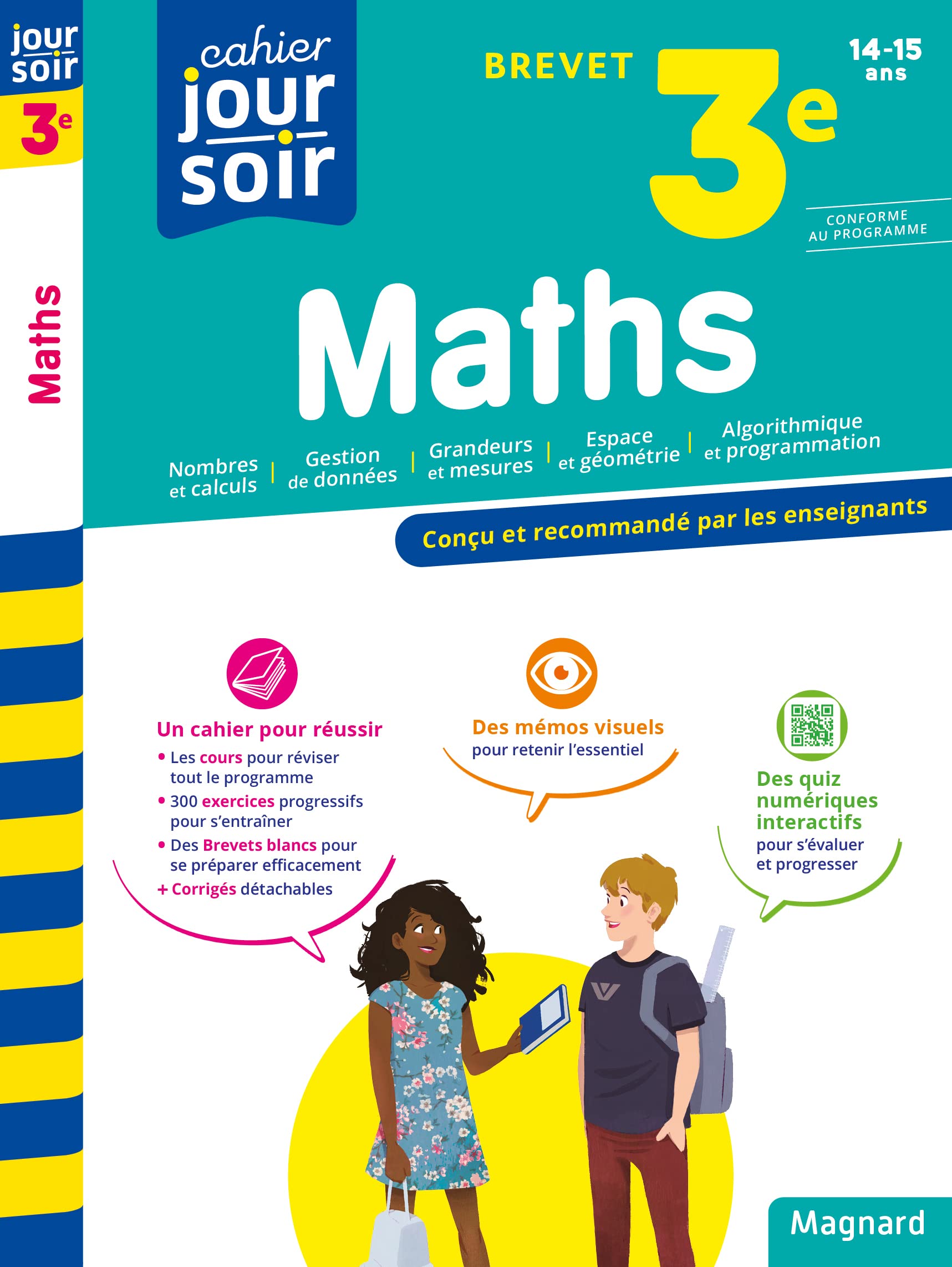 Maths 3e Brevet - Cahier Jour Soir: Conçu et recommandé par les enseignants 9782210777323