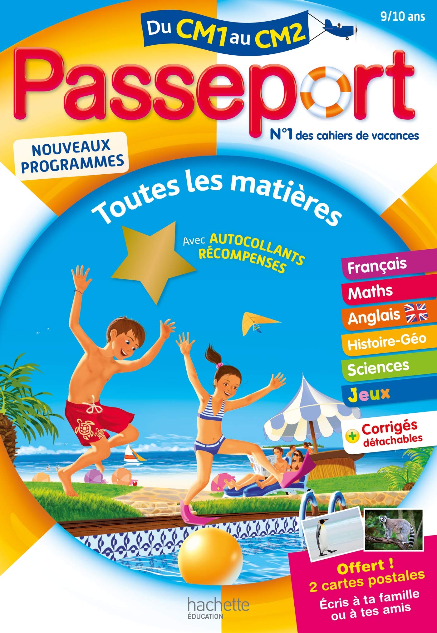Passeport - Du CM1 au CM2 (9-10 ans) - Cahier de vacances 2022 9782017147879