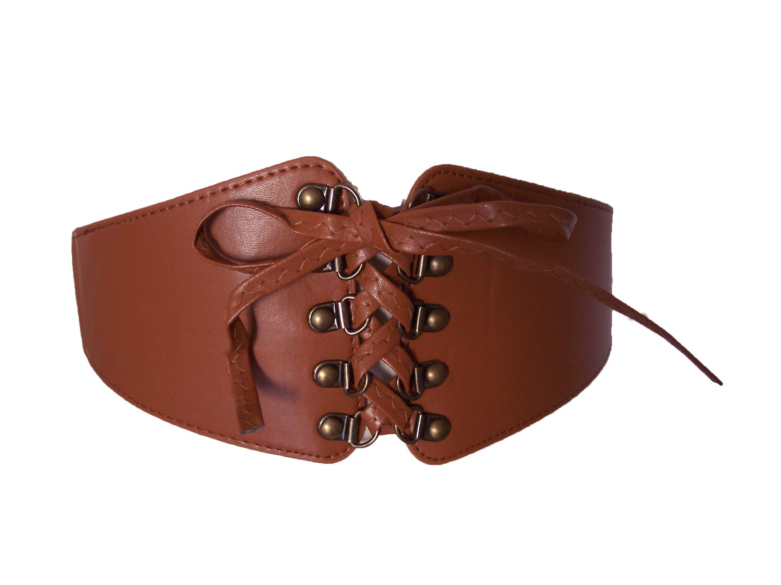 Ceinture Fine corset -Faux cuir -Marron Camel- Taille 38/40 9782876288577
