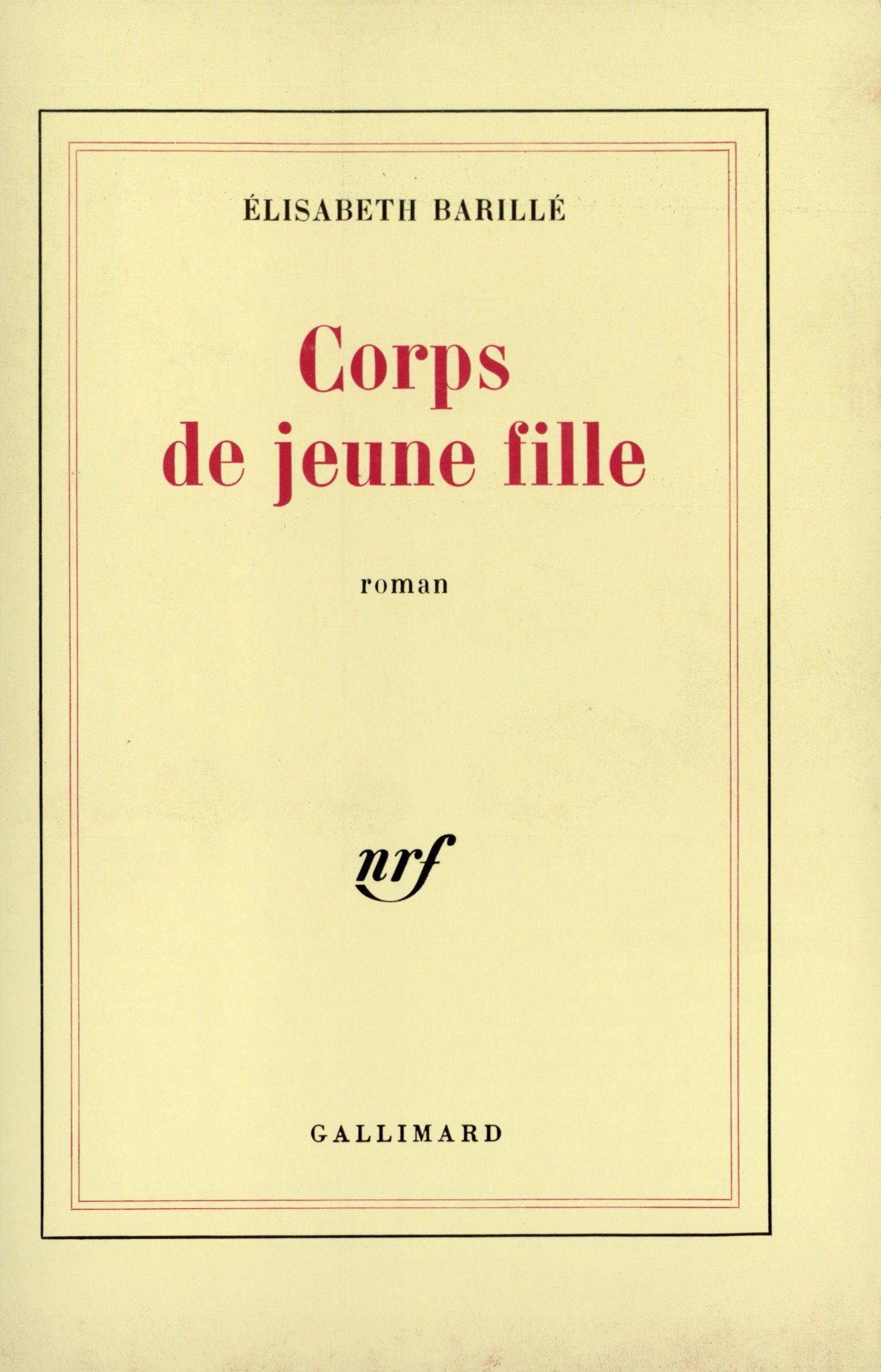 Corps de jeune fille 9782070707010