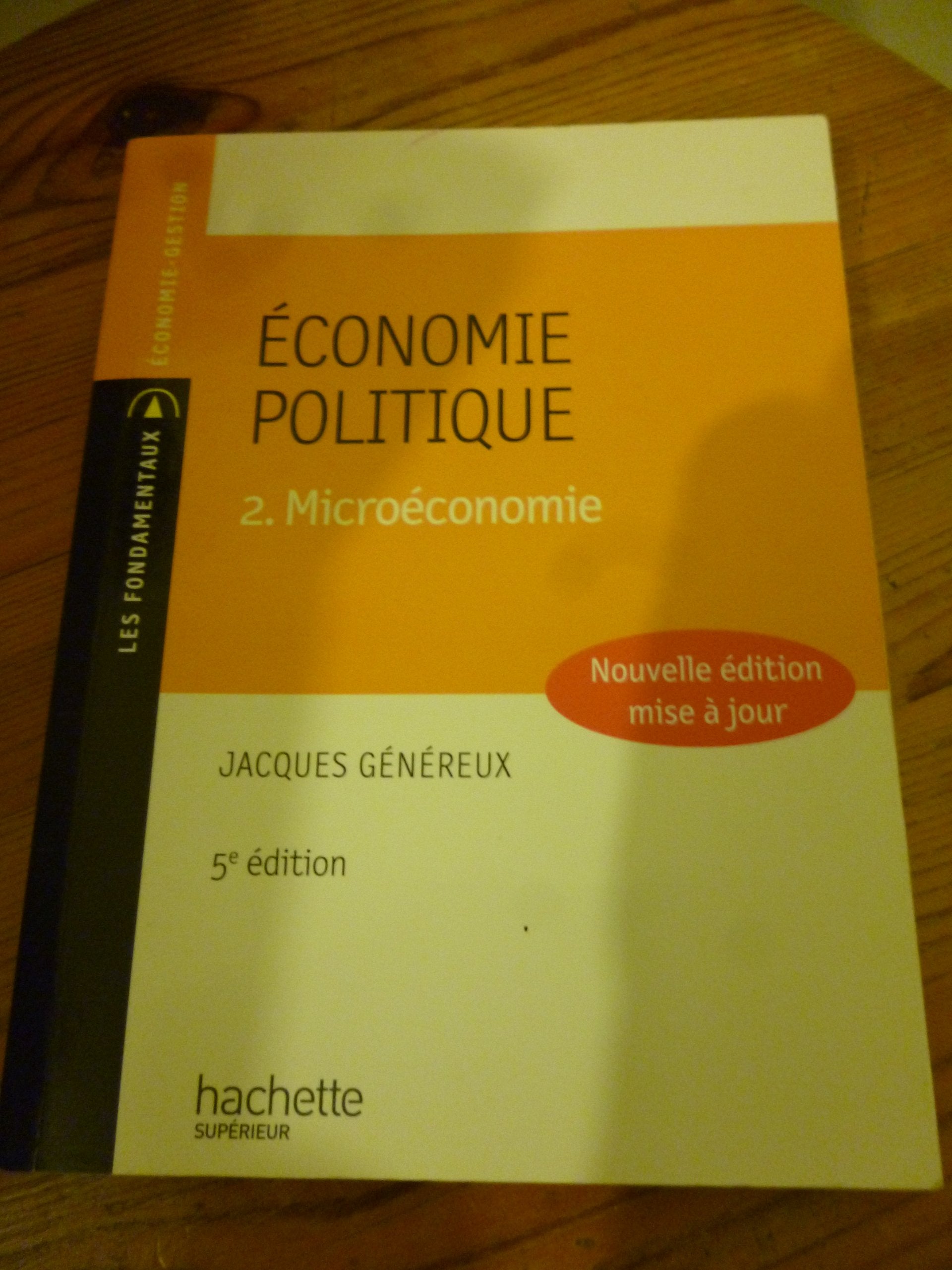 Economie politique: Tome 2, Microéconomie 9782011459039