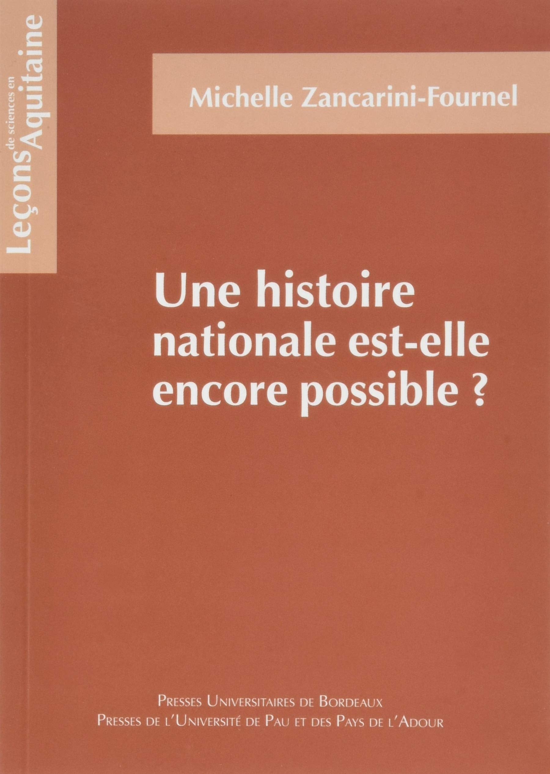 Une histoire nationale est-elle encore possible ? 9791030003017