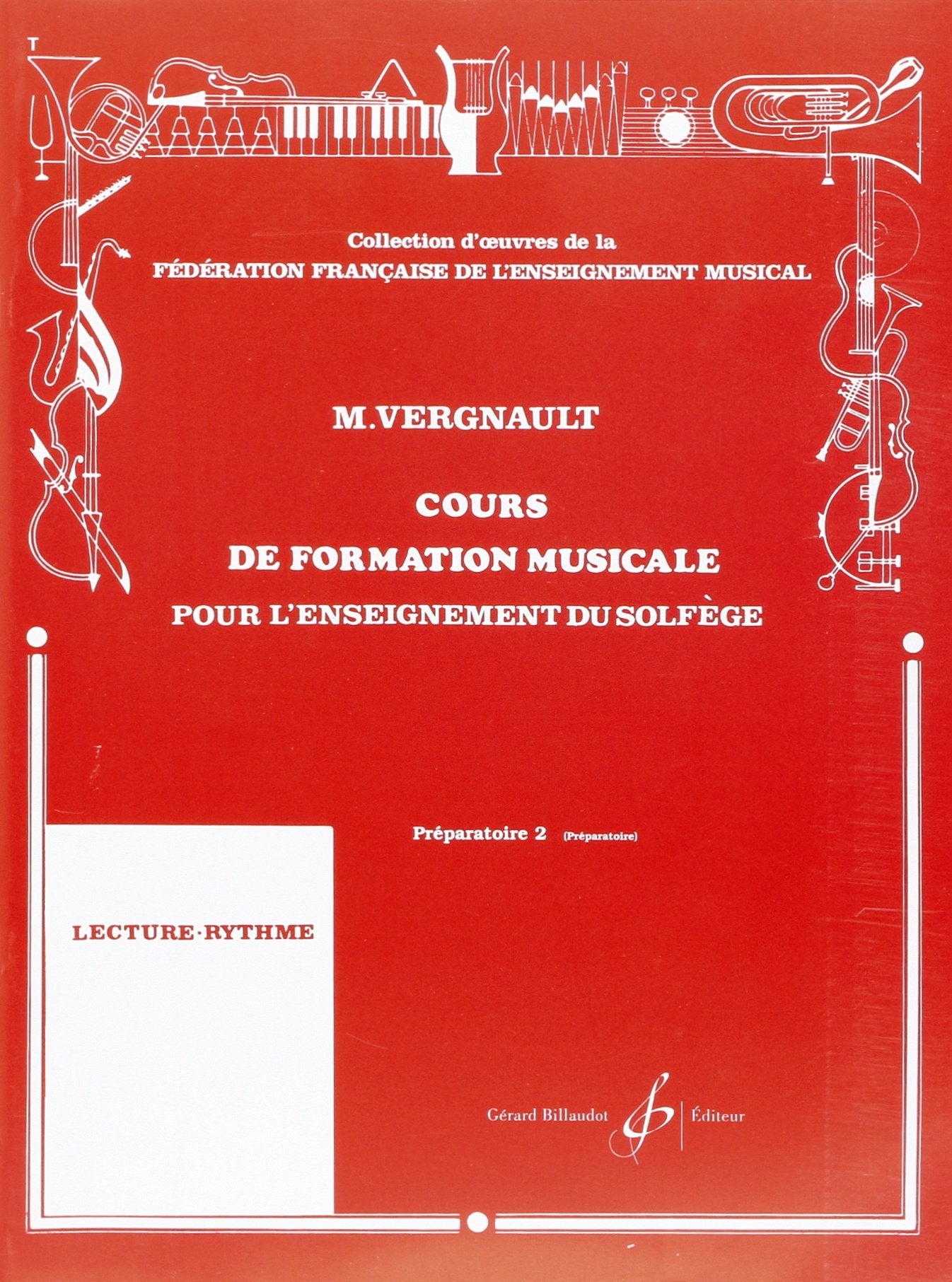Cours de Formation Musicale pour l'Enseignement du Solfege Prep2 9790043037767