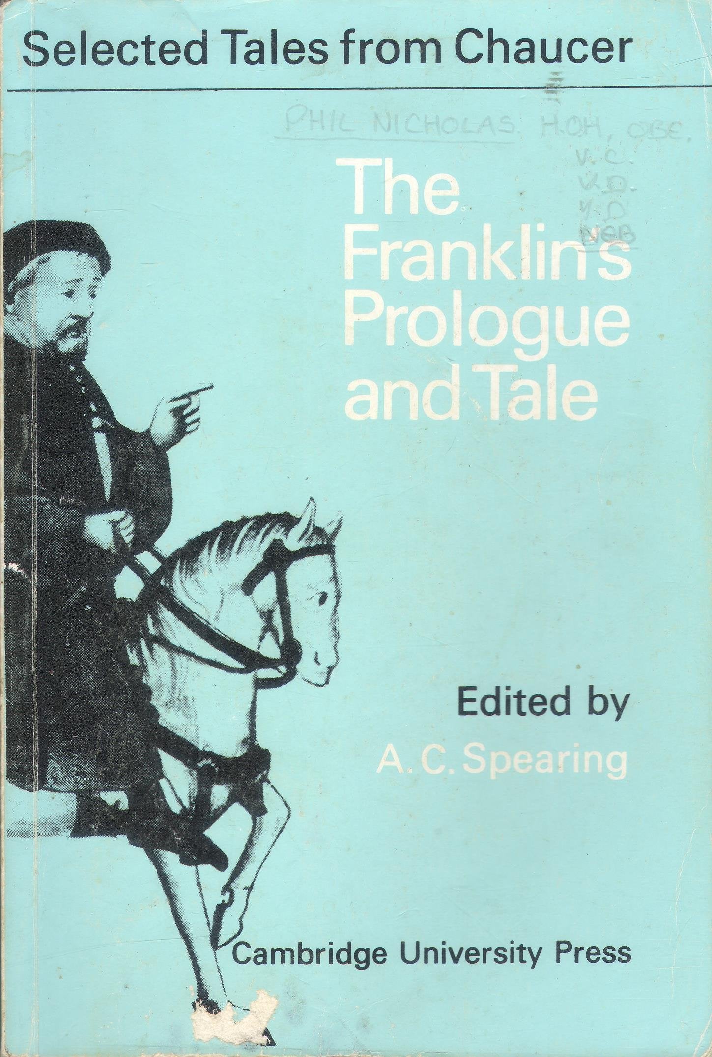 The Franklin's Prologue and Tale 9780521046244